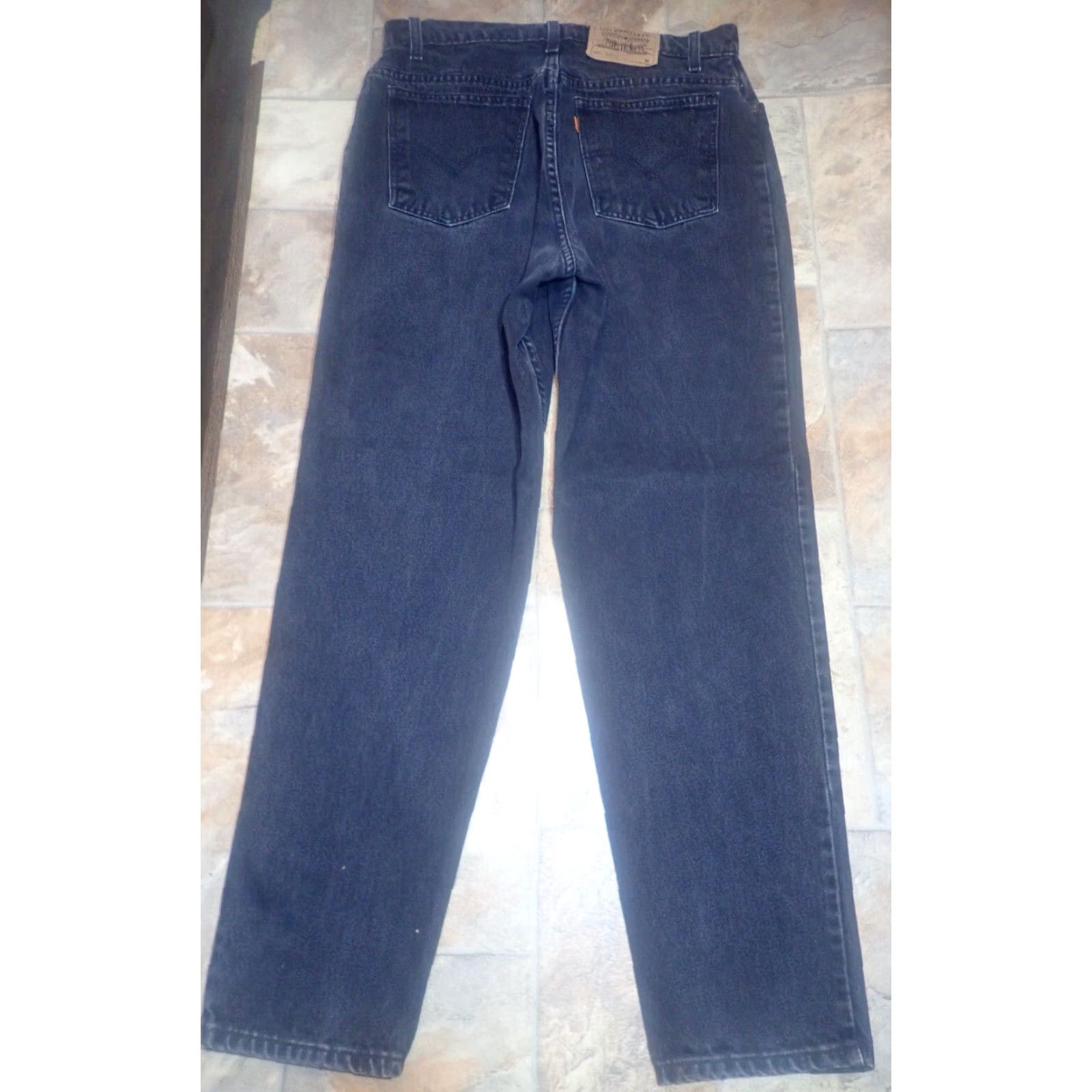 Levi's Vintage Levi's 90s Relaxed Fit Taper Leg Mom Jeans Size 14 High Waist Blue Denim 30 Inseam Women's Size 33" - 3 Thumbnail