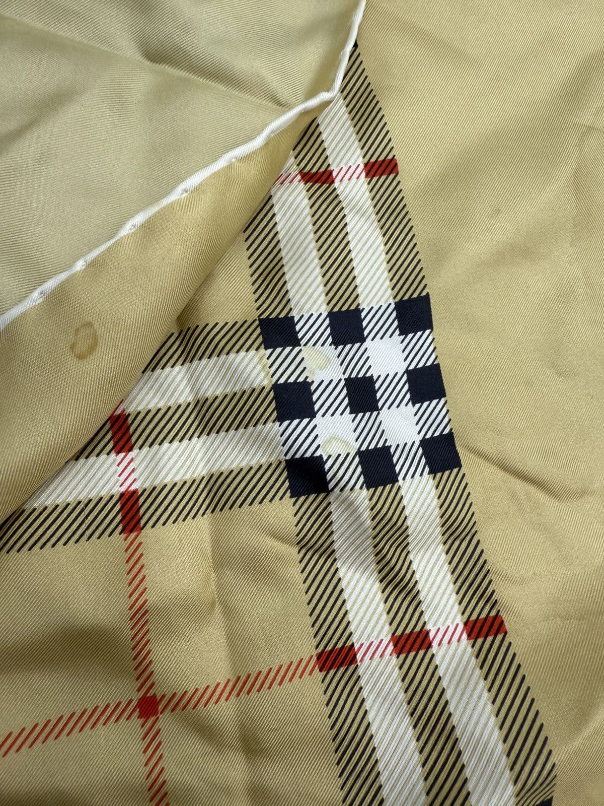 Burberry Vintage Burberrys Nova Check Silk Scarf Size ONE SIZE - 8 Thumbnail