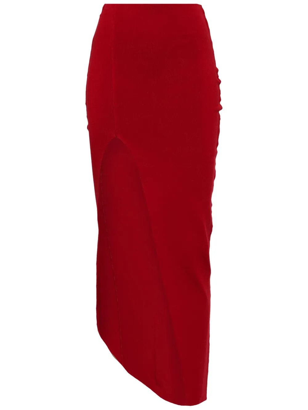 Rick Owens o1y0126 Maxi Skirt in Red Size 27" / US 4 / IT 40 - 2 Thumbnail