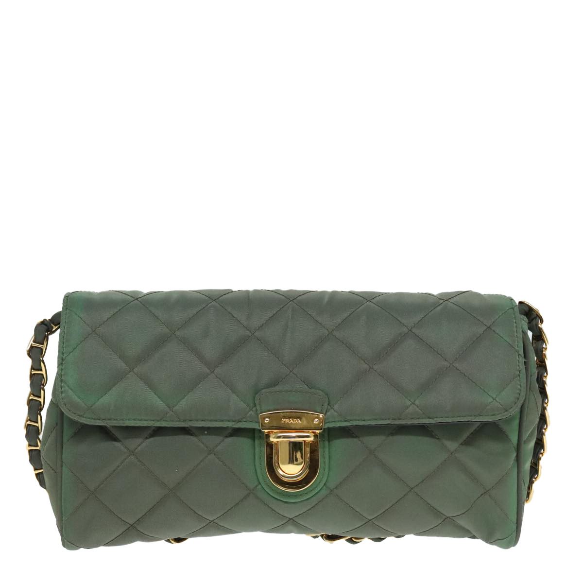 Prada Re-Nylon Khaki Synthetic Shoulder Bag (Pre-Owned) Size ONE SIZE - 1 Thumbnail