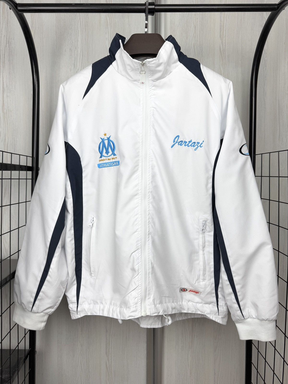 Vintage Jartazi Olympique Marseille vintage Track Jacket Sz S/M Size US M / EU 48-50 / 2 - 2 Thumbnail