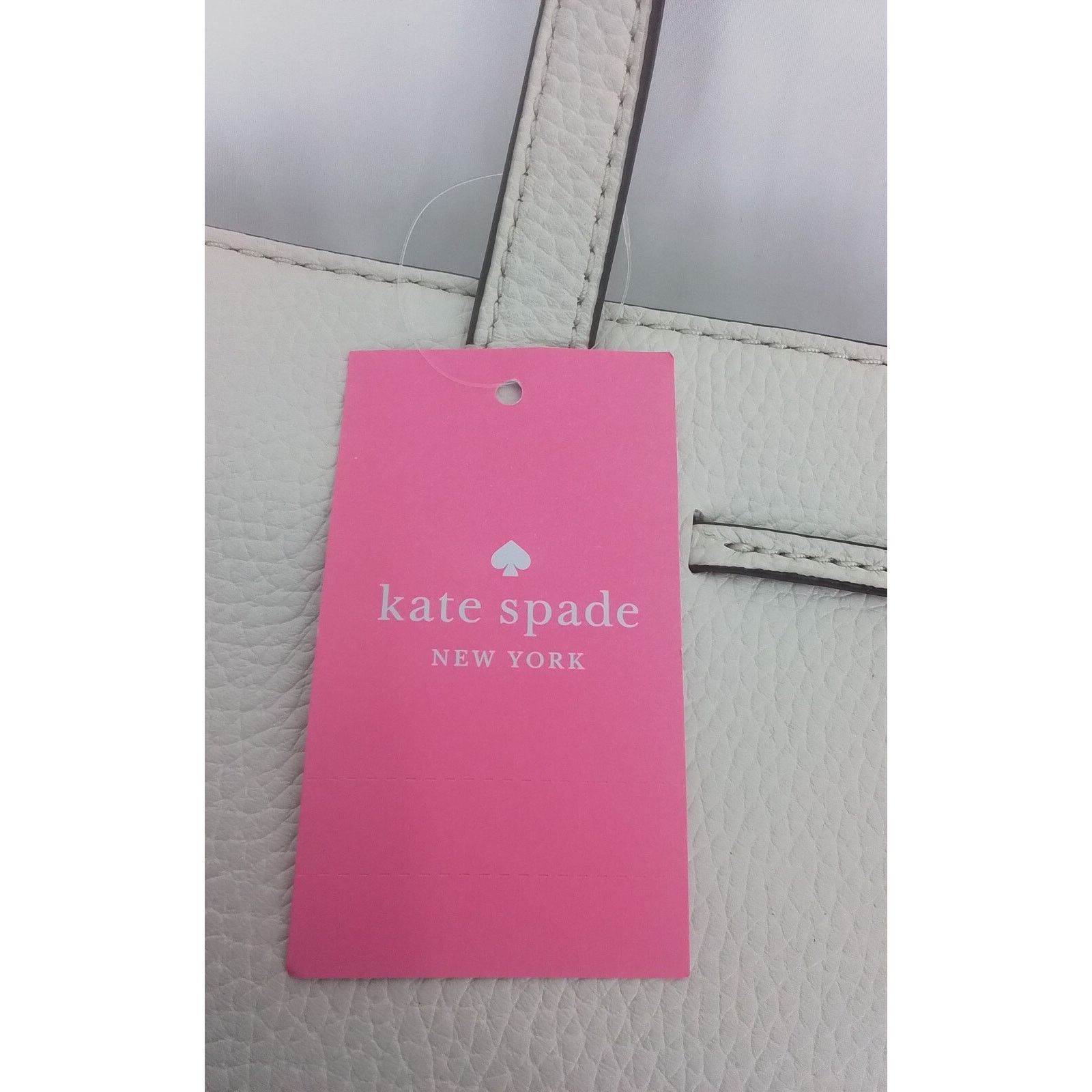 Kate Spade Kate Spade Leather Handbag Medium Top Zip Tote Parchment NWT Size ONE SIZE - 17 Thumbnail