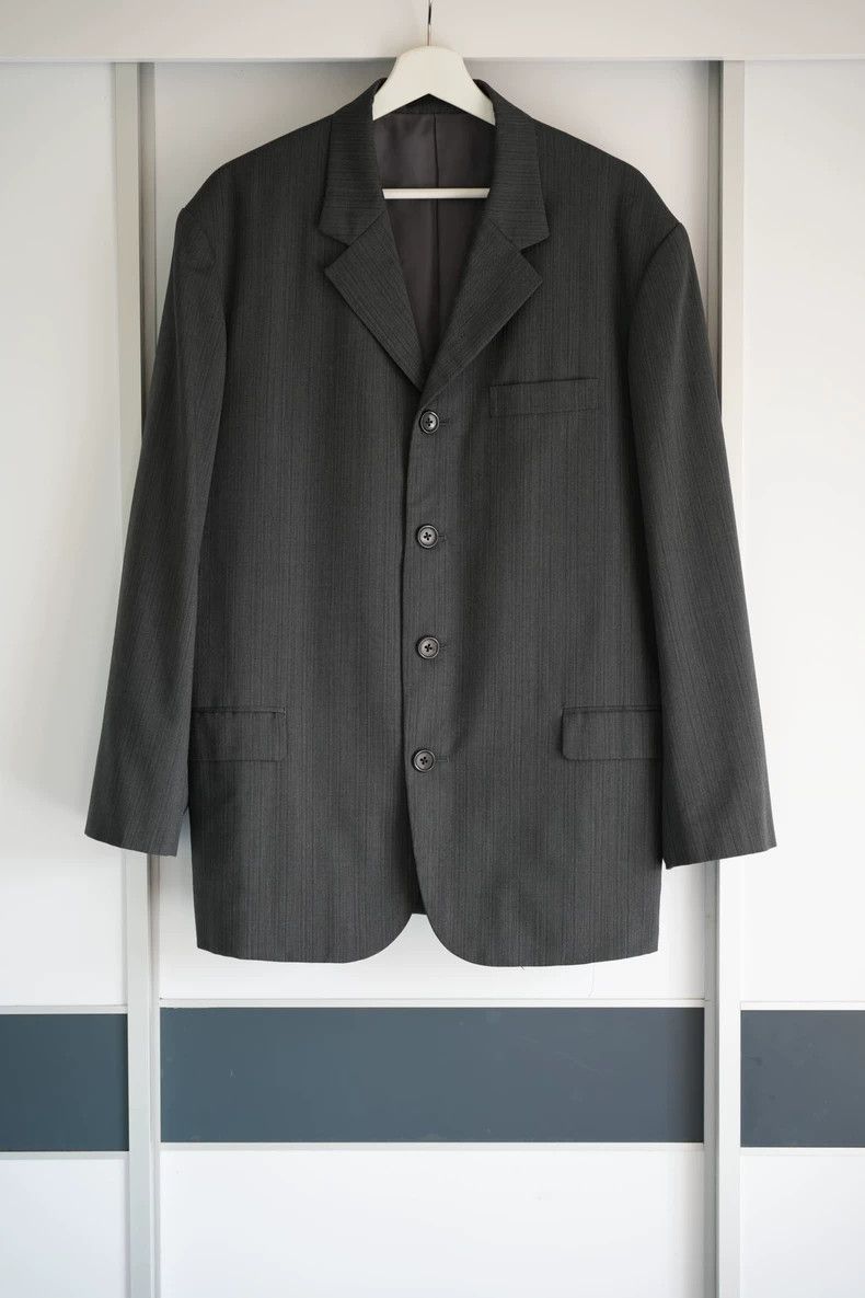 Yohji Yamamoto Yohji Yamamoto 90s Striped Suit Jacket Size US M / EU 48-50 / 2 - 1 Thumbnail