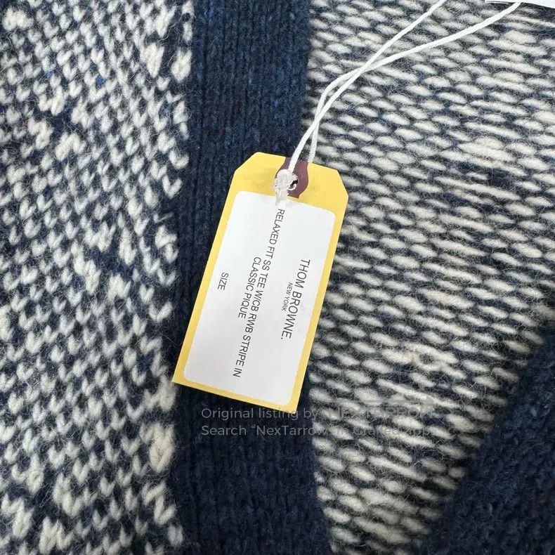 Thom Browne Thom Browne Fair Isle patterned woolen knitted cardigan Size US S / EU 44-46 / 1 - 5 Thumbnail