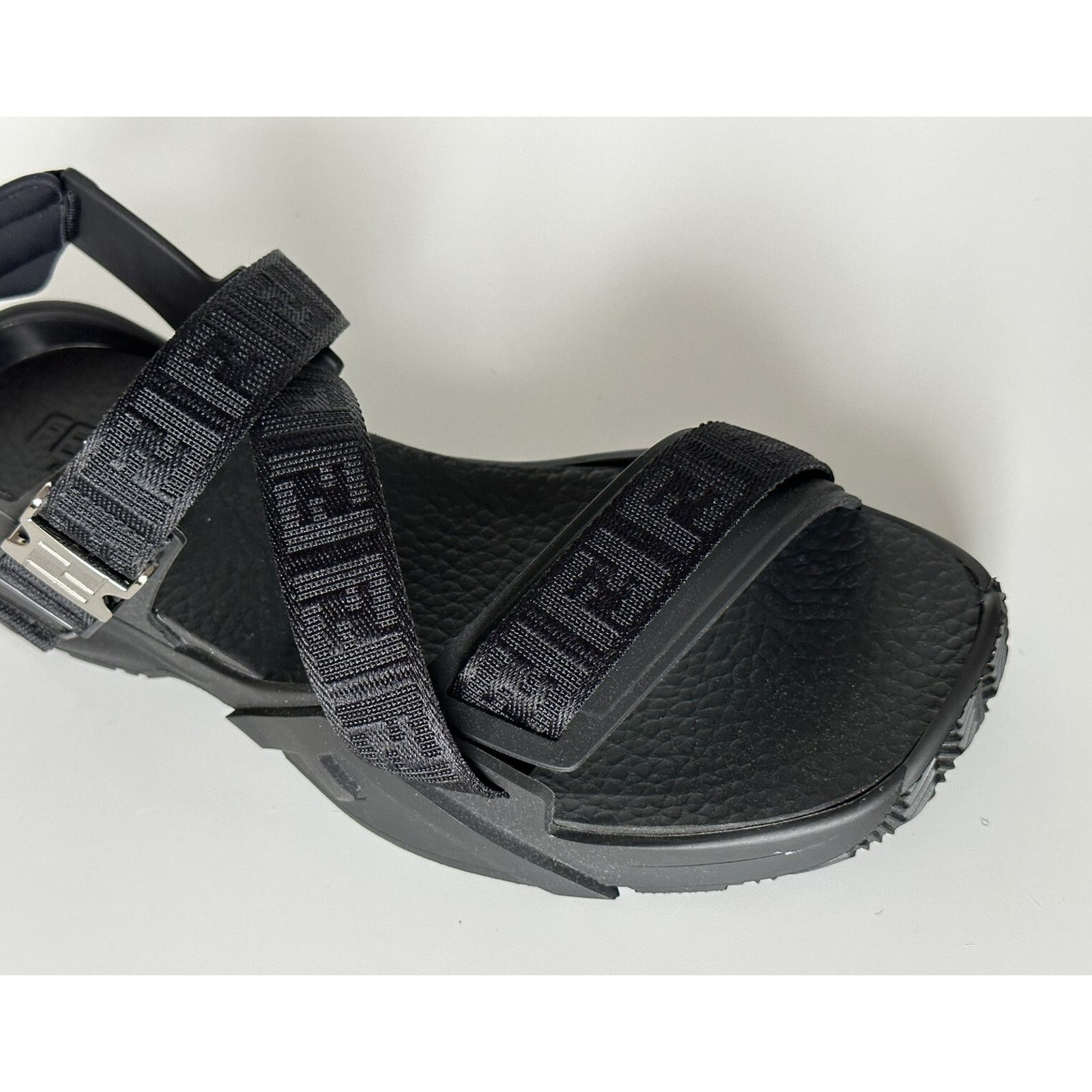 Fendi Fendi Men's FF Strapped Black Sandals 12 US/ 11 UK 7X1503 Size US 11 / EU 44 - 2 Thumbnail