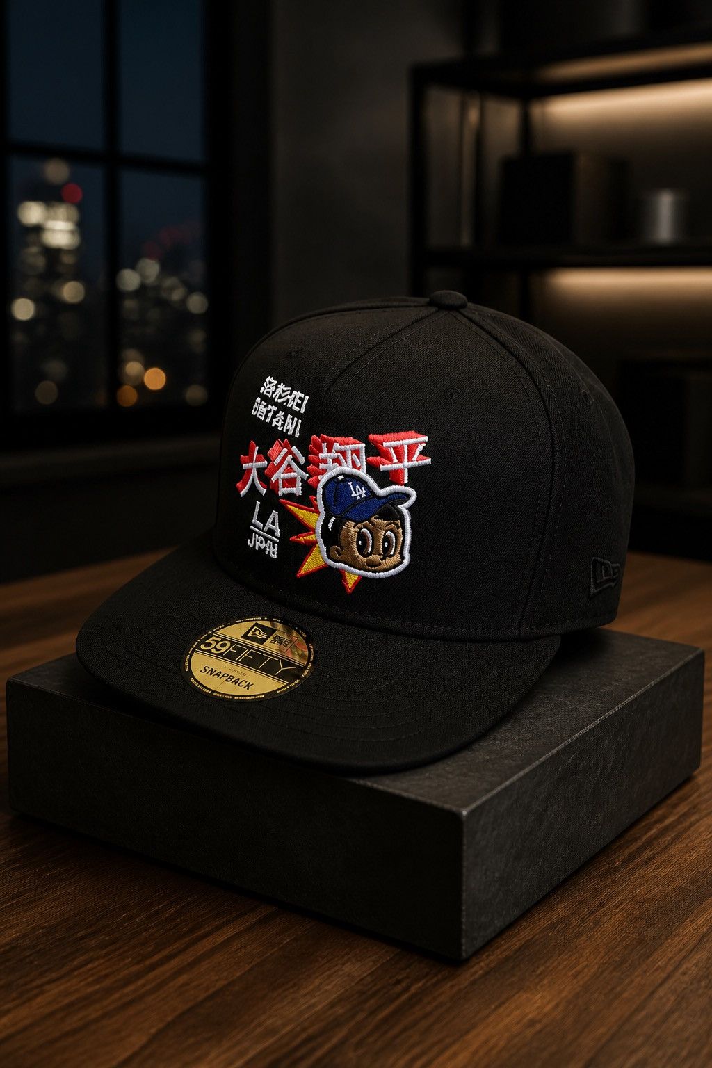 New Era LA Dodgers Shohei Ohtani Black 9fifty A-Frame Snapback Size ONE SIZE - 3 Thumbnail