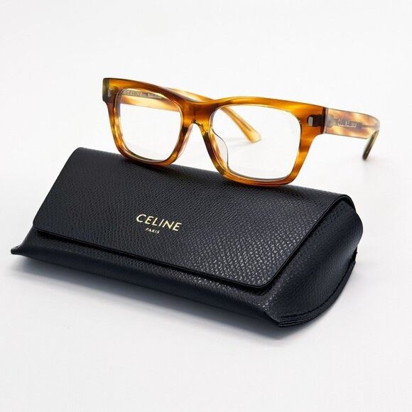 Celine NEW CELINE EYEGLASSES CL50011F 056 HAVANA WOMEN EYEWEAR Size ONE SIZE - 1 Thumbnail