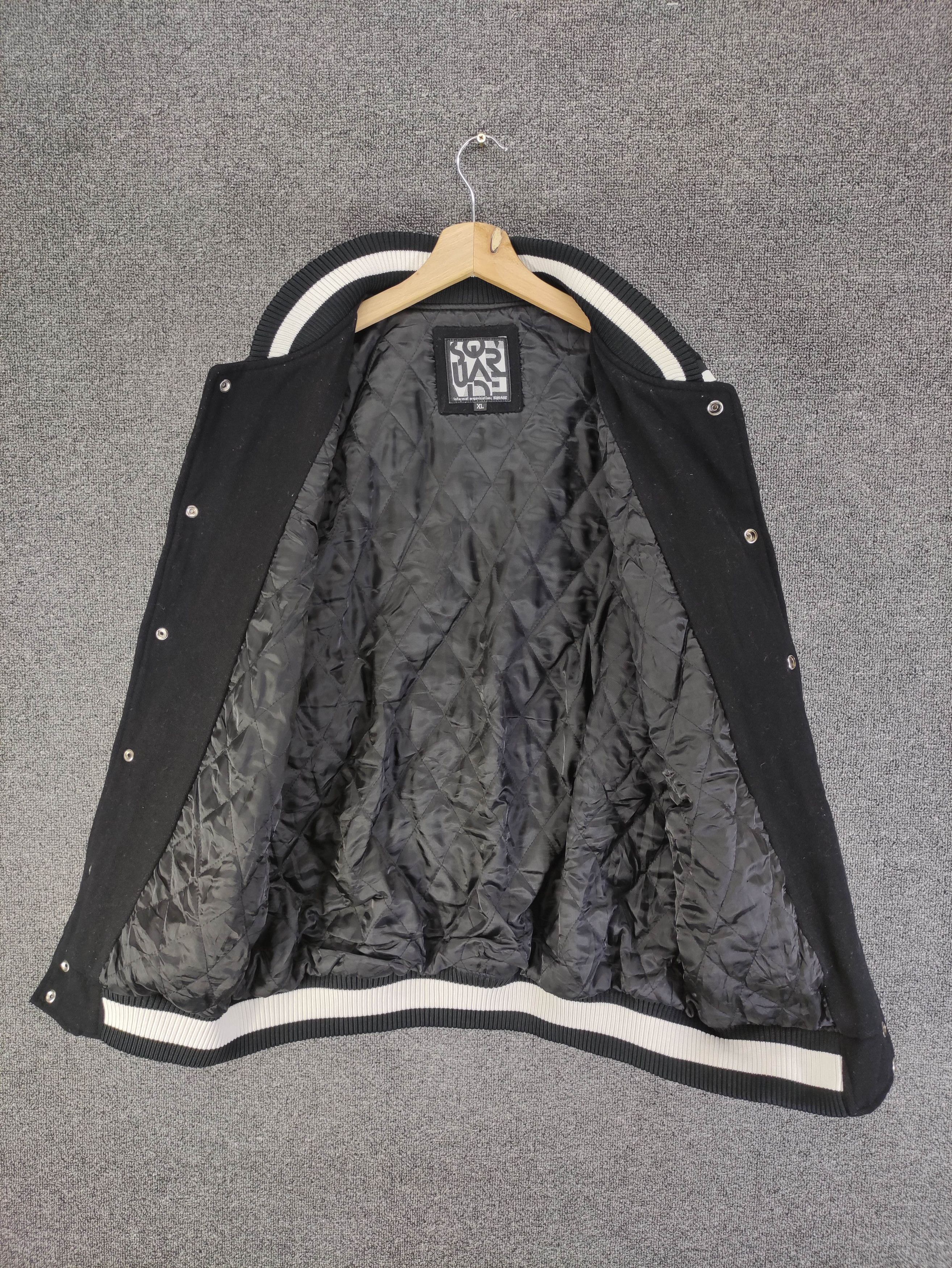 Japanese Brand Vintage Square Varsity Wool Jacket Big Logo Snap Button Size US M / EU 48-50 / 2 - 3 Thumbnail