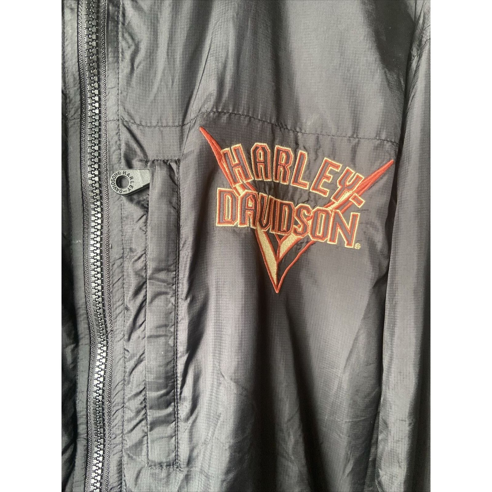 Harley Davidson Harley Davidson Reversible Nylon Fleece Jacket Size XLT TALL Size XL / US 12-14 / IT 48-50 - 2 Thumbnail