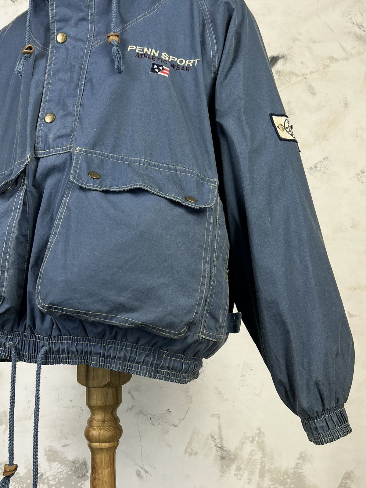 Vintage Vintage Penn Sport Athletic Wear Anorak Hooded Jacket M - L Size US L / EU 52-54 / 3 - 5 Thumbnail
