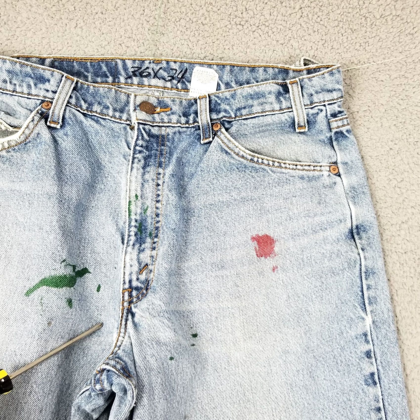 Levi's VINTAGE Levi's 550 Jeans Men 36x34 Tapered Relaxed Blue Denim 5-Pocket 90s Grunge Mens Size US 36 / EU 52 - 2 Thumbnail