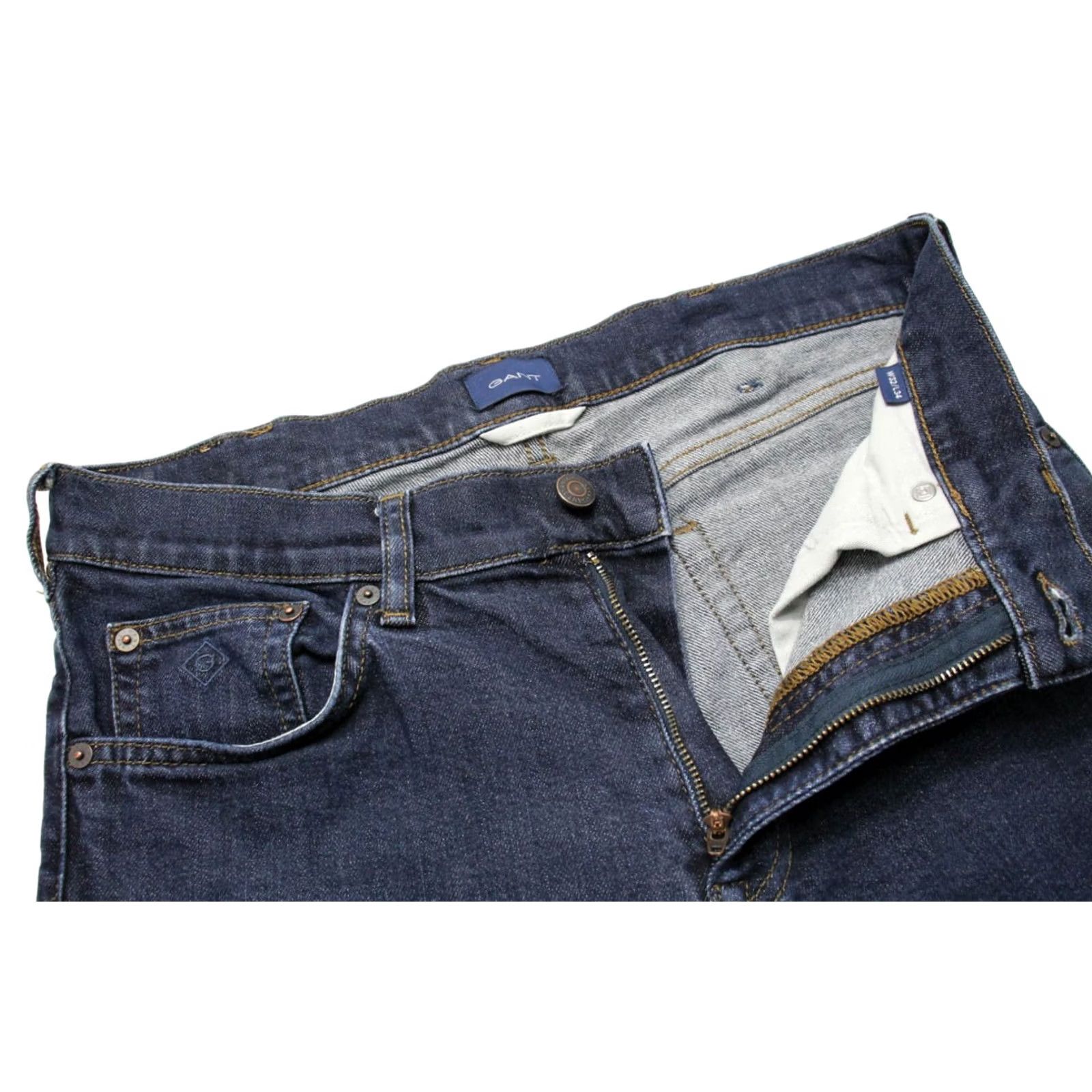 Gant GANT Jeans Arley-Regular Men's W32/L34 Faded Zip Fly Denim Blue Size US 32 / EU 48 - 4 Thumbnail