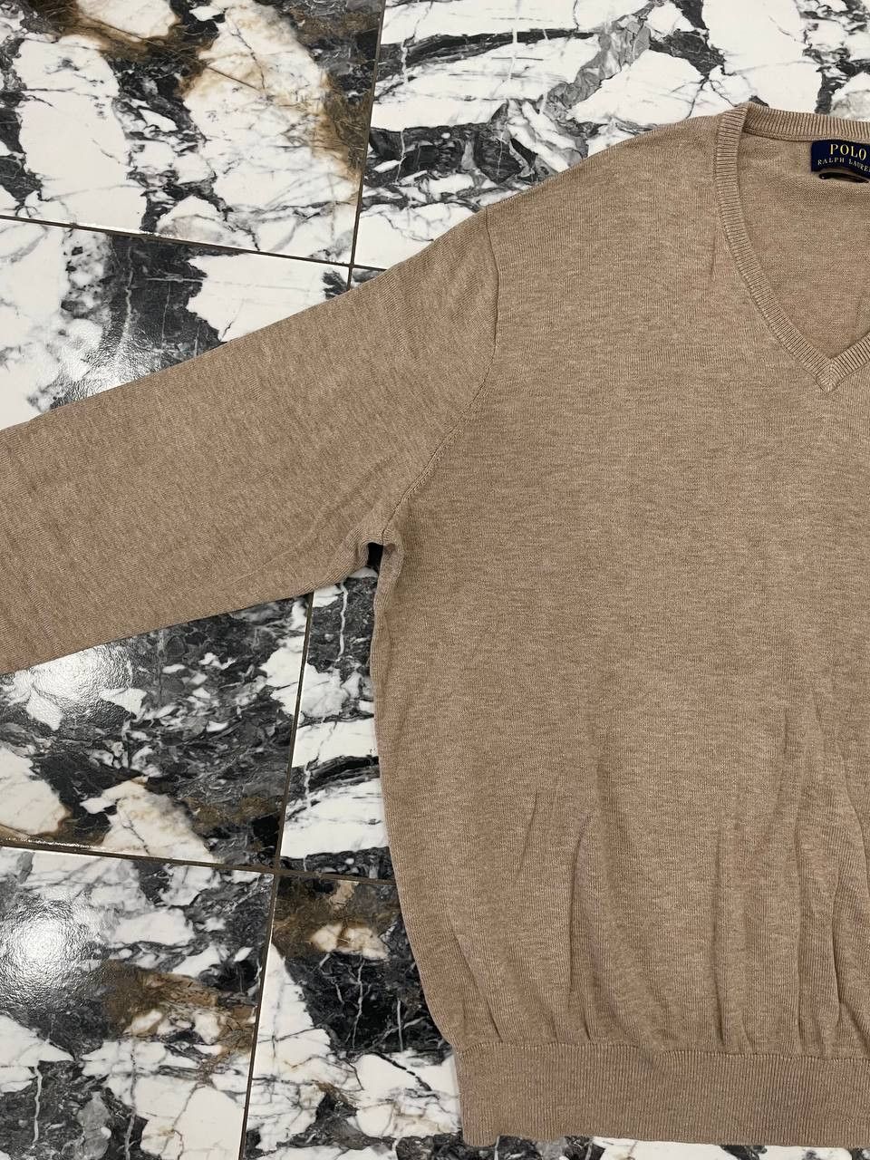 Polo Ralph Lauren Polo Ralph Lauren Old Money Cotton V-Neck Sweater Size US XL / EU 56 / 4 - 3 Thumbnail