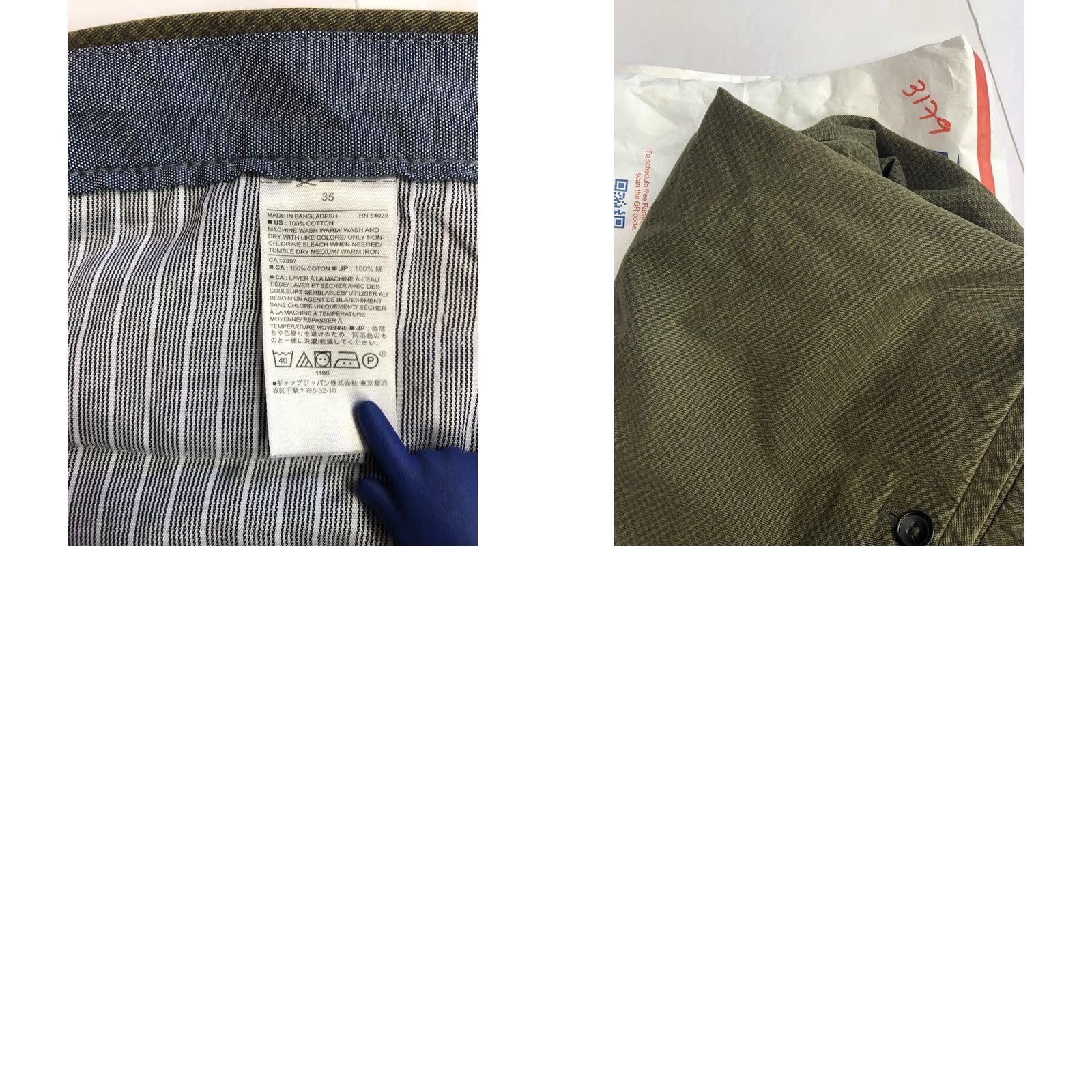 Banana Republic Banana Republic Mens Shorts 35 Green 100% Cotton Size US 35 - 9 Thumbnail
