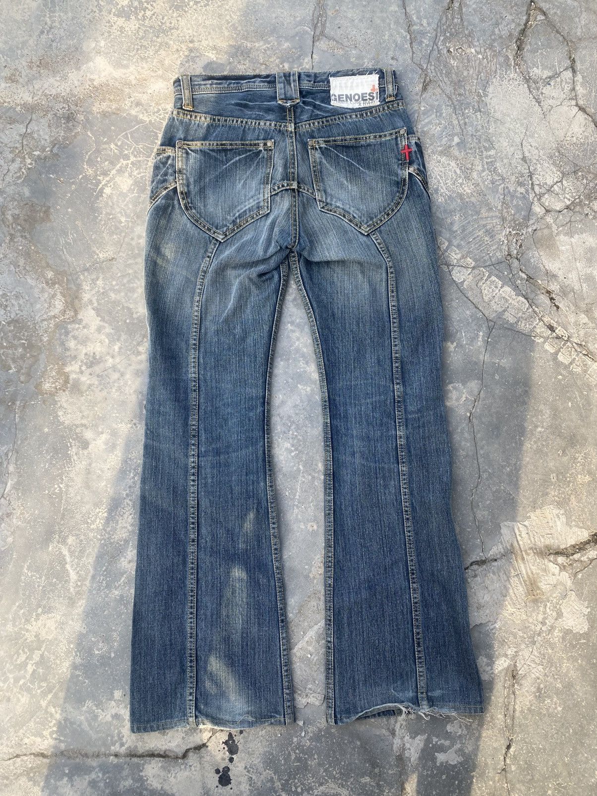 If Six Was Nine GENOESE Vampire Flared Jeans Size US 27 - 6 Thumbnail