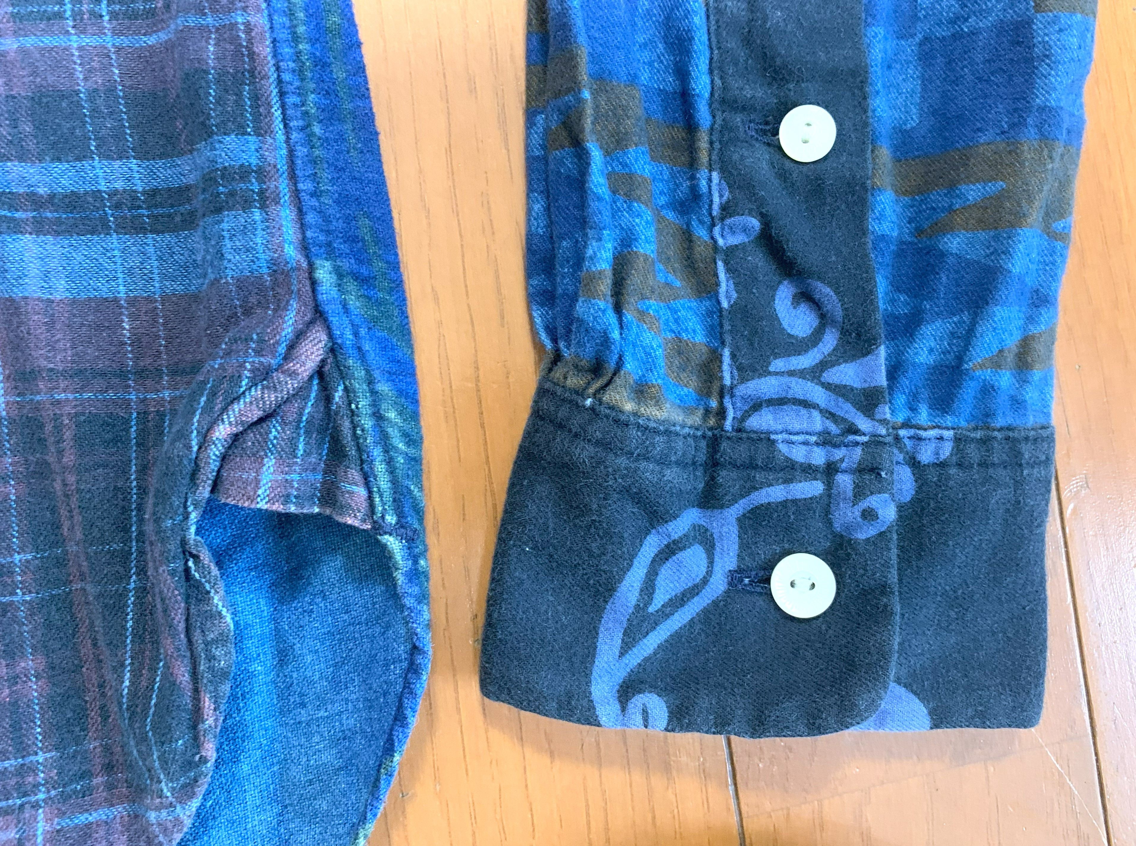 Sunny Sports Sunny Sports indigo patchwork shirt, made in Japan, size S Size US S / EU 44-46 / 1 - 4 Thumbnail