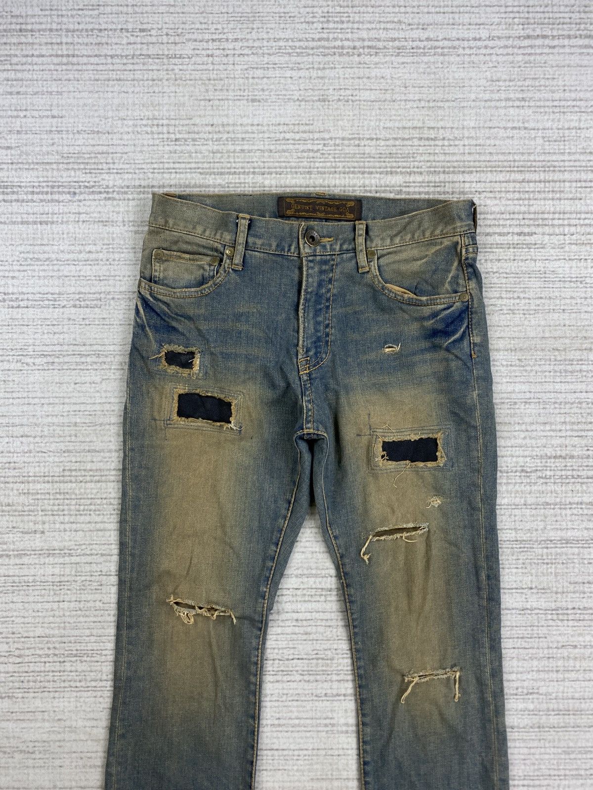 GOA Vintage GOA Distressed Denim Punk Jeans Size US 29 - 7 Thumbnail
