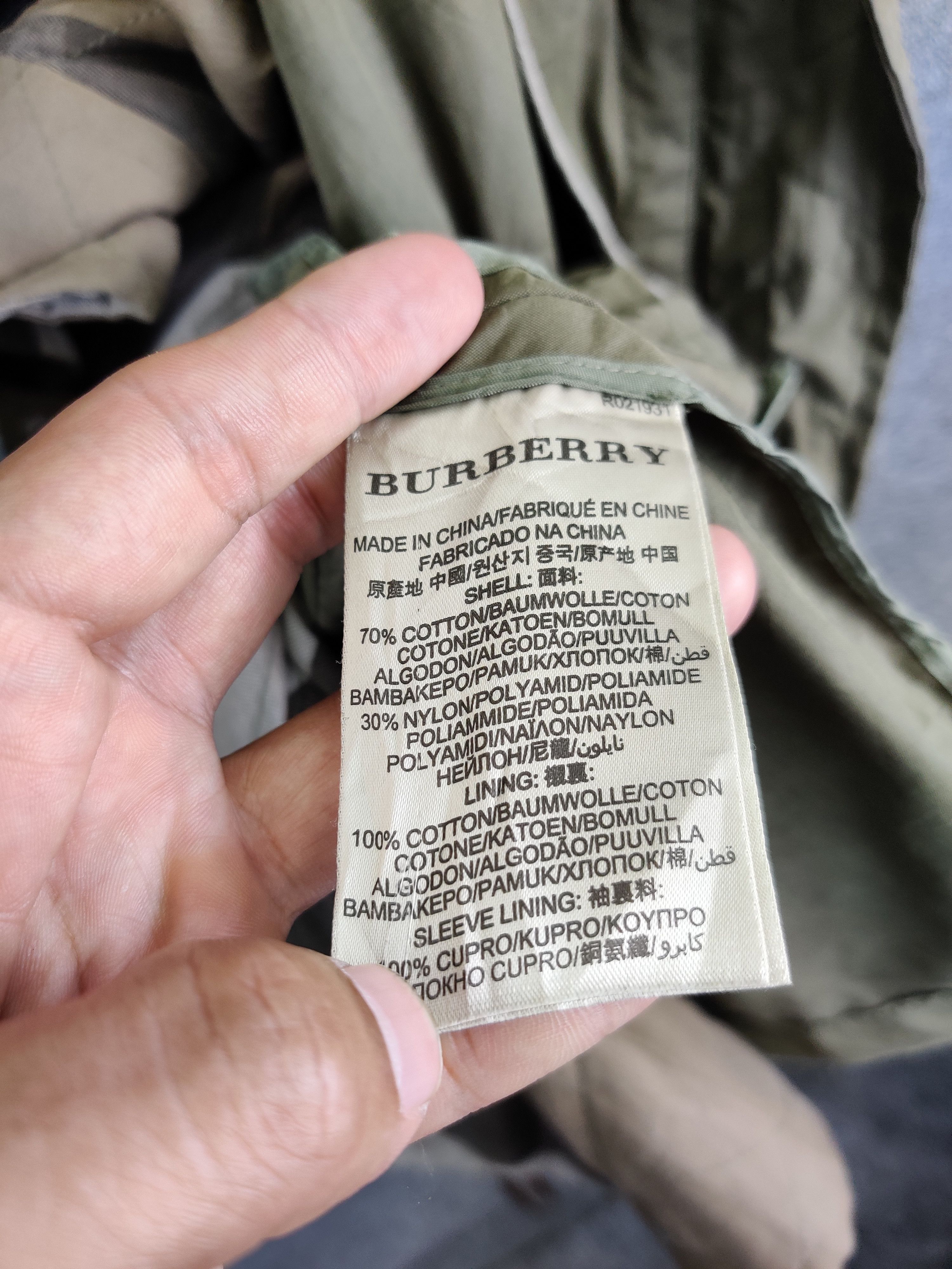 Burberry Rare 🔥 Vintage Burberry Brit Military Jacket Olive Green Size US M / EU 48-50 / 2 - 11 Thumbnail