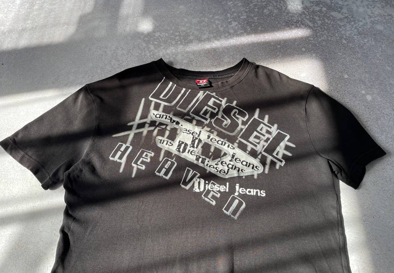 Diesel × Vintage Vintage Diesel T-shirt Big Graphic D Logo Y2K Ultra Rare Size US M / EU 48-50 / 2 - 2 Thumbnail