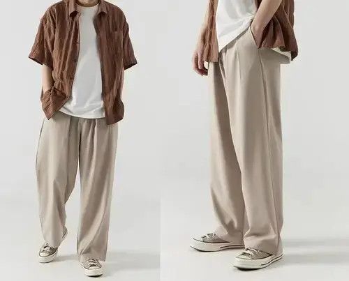 Jean 21SS Indigo Union Japan Khaki Relaxed Fit Business Pants Size US 32 / EU 48 - 3 Thumbnail