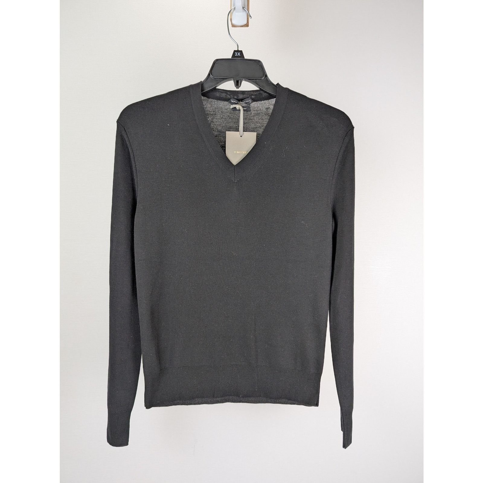 Tom Ford o1rshd1 V-Neck Sweatshirt Sweater in Black Size US M / EU 48-50 / 2 - 1 Thumbnail
