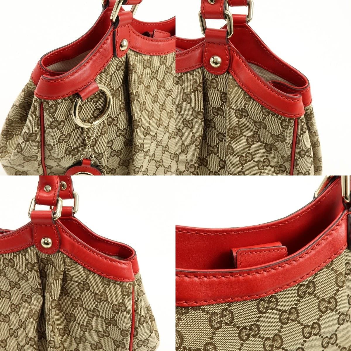 Gucci Gucci Sukey GG Canvas & Leather Tote Tan Size ONE SIZE - 6 Thumbnail