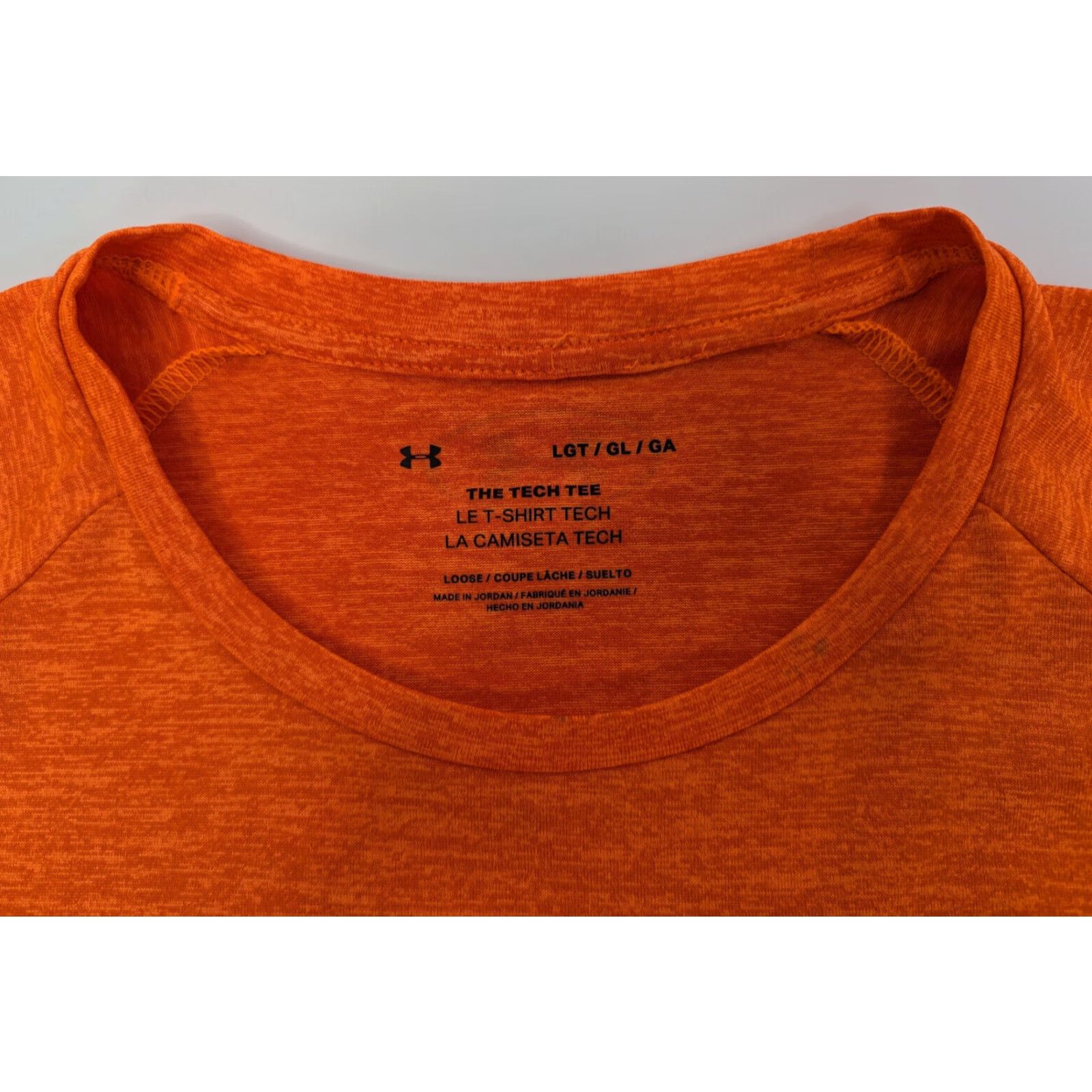 Under Armour VINTAGE Under Armour Shirt Men's LT Orange Tech 2.0 Athletic T-Shirt Tee Active 1326413 Size US L / EU 52-54 / 3 - 5 Thumbnail