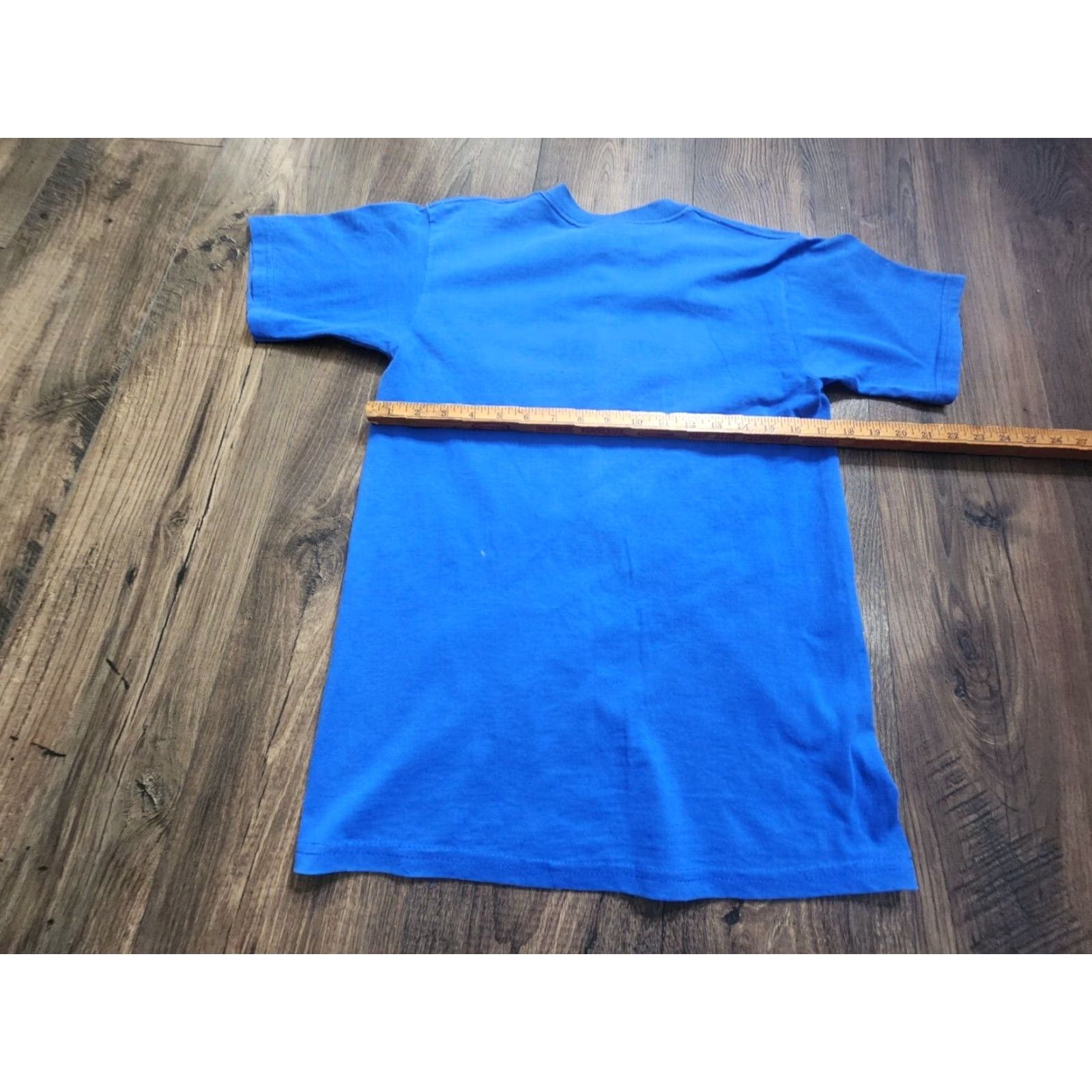 Fruit Of The Loom VINTAGE Fruit of the Loom T-Shirt Mens M Crew Neck Short Sleeve Blue 80s 90s Retro Fashion Victim Band Concert Skulls Skeletons Graphic Print Size US M / EU 48-50 / 2 - 3 Thumbnail