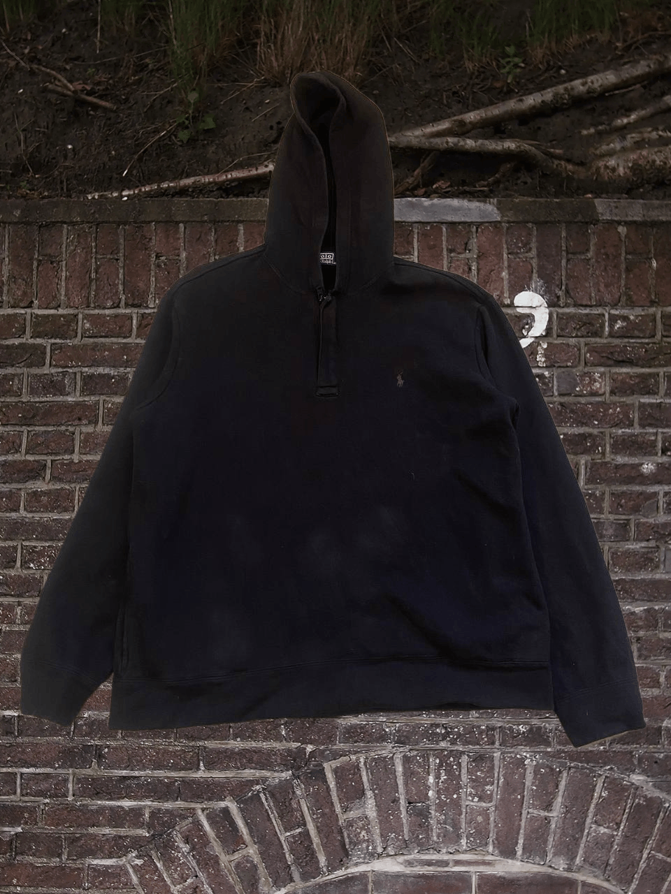 Polo Ralph Lauren Vintage Polo Sport Embroidered Quarter Zip HOODIE Size US M / EU 48-50 / 2 - 1 Thumbnail