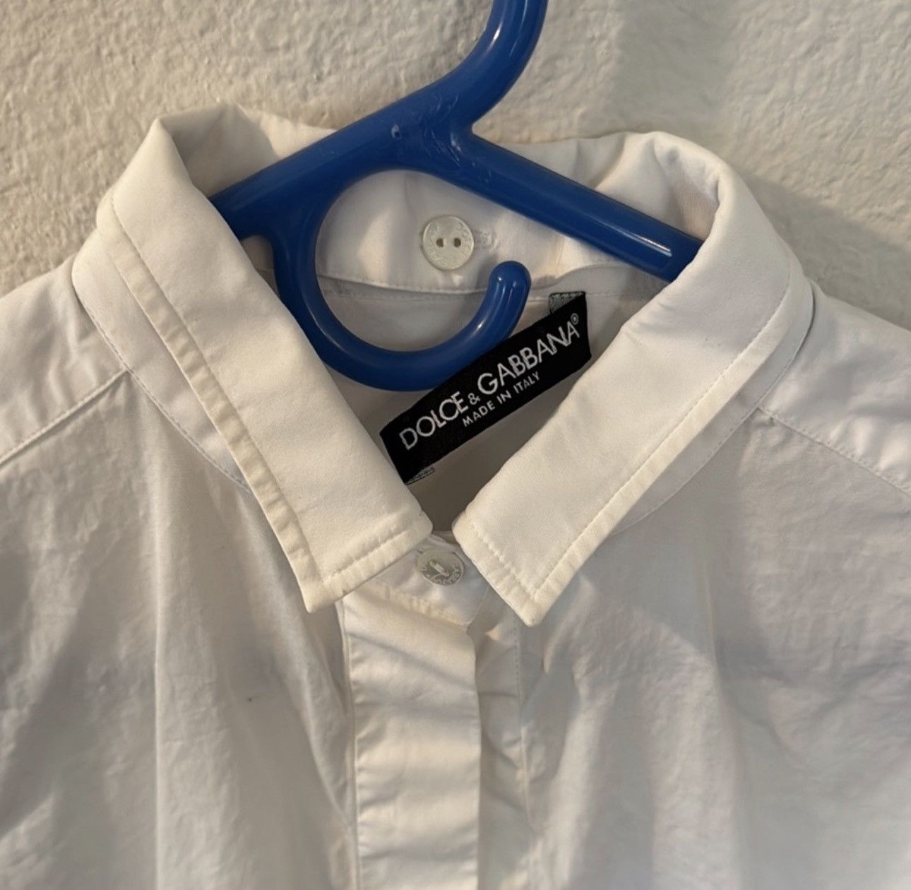 Dolce & Gabbana Dolce and gabbana crisp white button collar shirt Size US L / EU 52-54 / 3 - 2 Thumbnail
