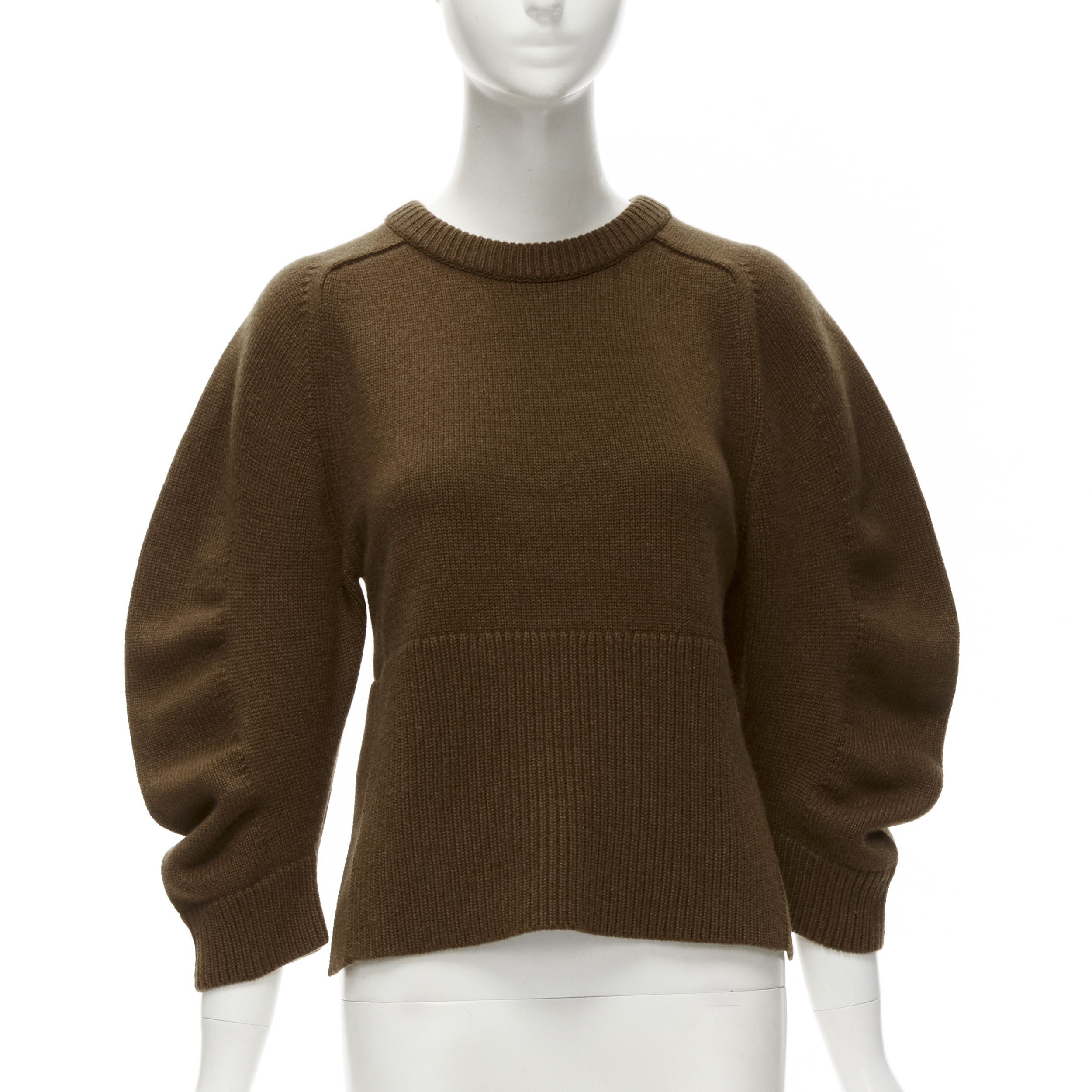 Chloe CHLOE 100% cashmere brow round puff sleeve cropped sweater S Size M / US 6-8 / IT 42-44 - 1 Thumbnail