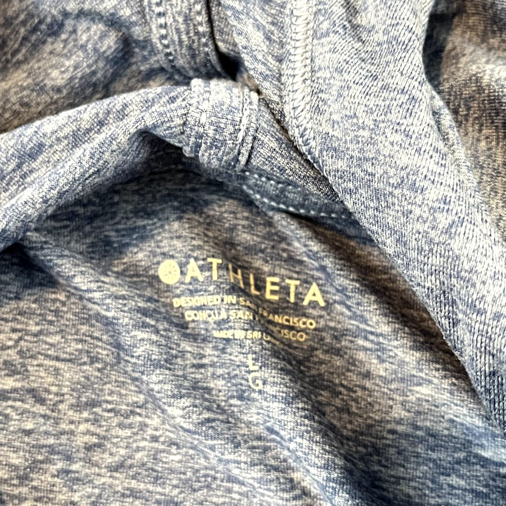 Athleta ATHLETA Jacket Womens Large Uptempo Hoodie Sweatshirt Running Blue Comfort Soft Womens Size L / US 10 / IT 46 - 7 Thumbnail