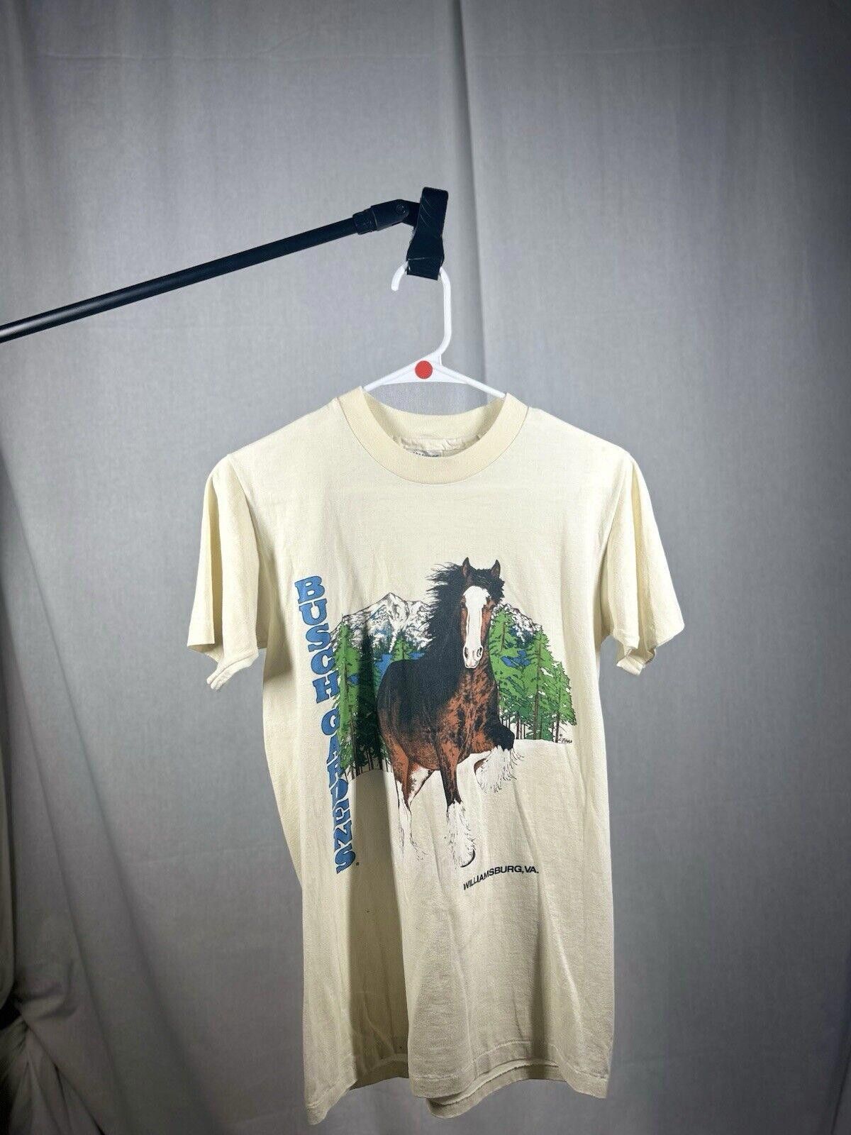 Hanes VTG 1990s Busch Gardens Amusement Park Tourist T Shirt Size US S / EU 44-46 / 1 - 2 Thumbnail