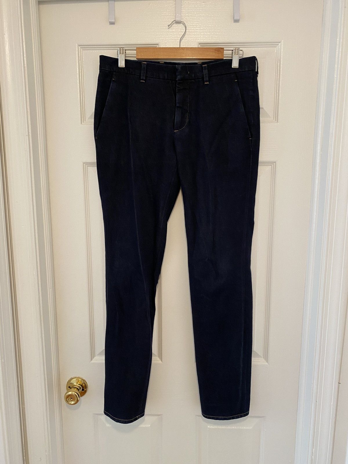 Prada 11ss stretch indigo denim slim trousers Size US 31 - 2 Thumbnail