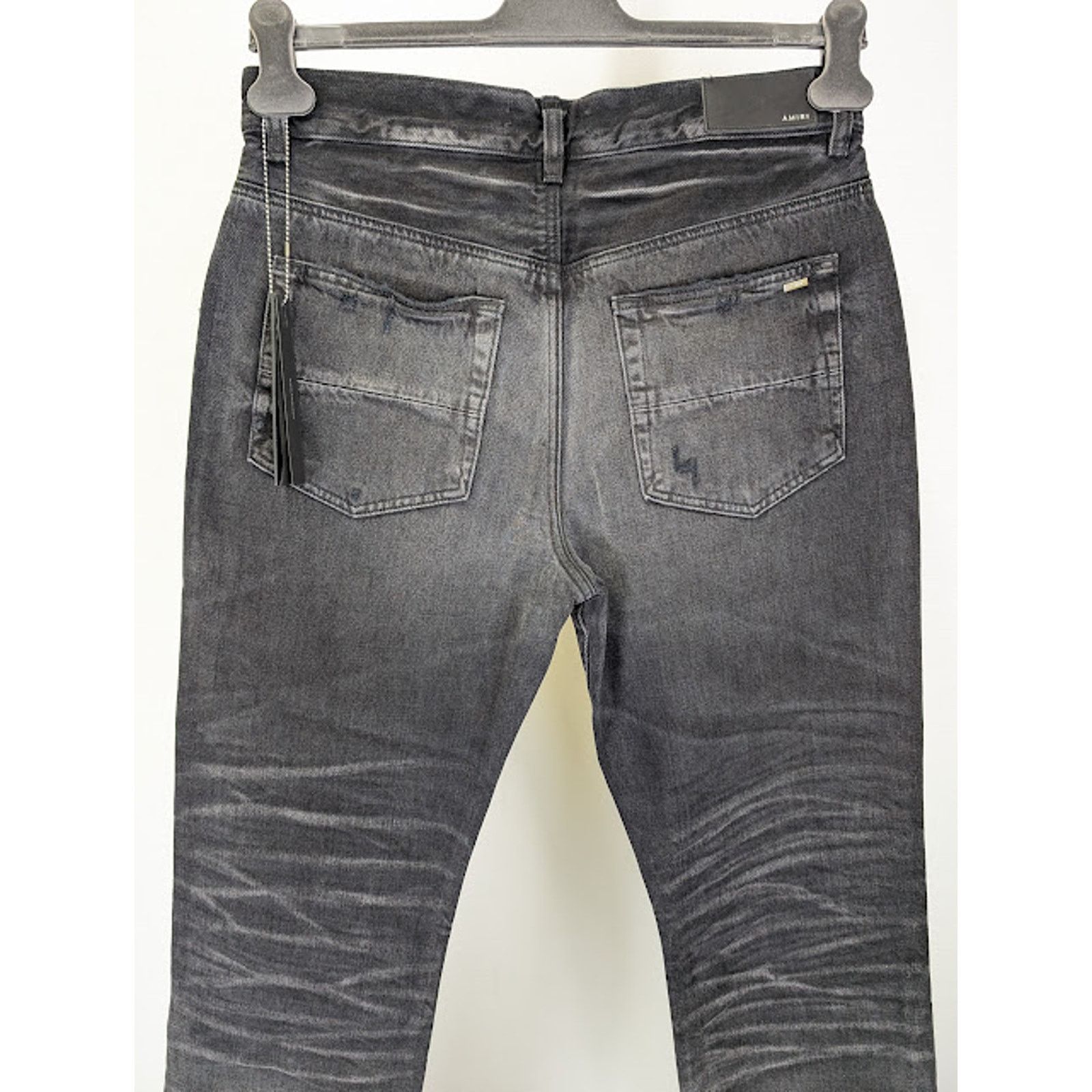 Amiri o1rshd1 Stack Straight Jeans in Faded Black Size US 36 / EU 52 - 12 Thumbnail