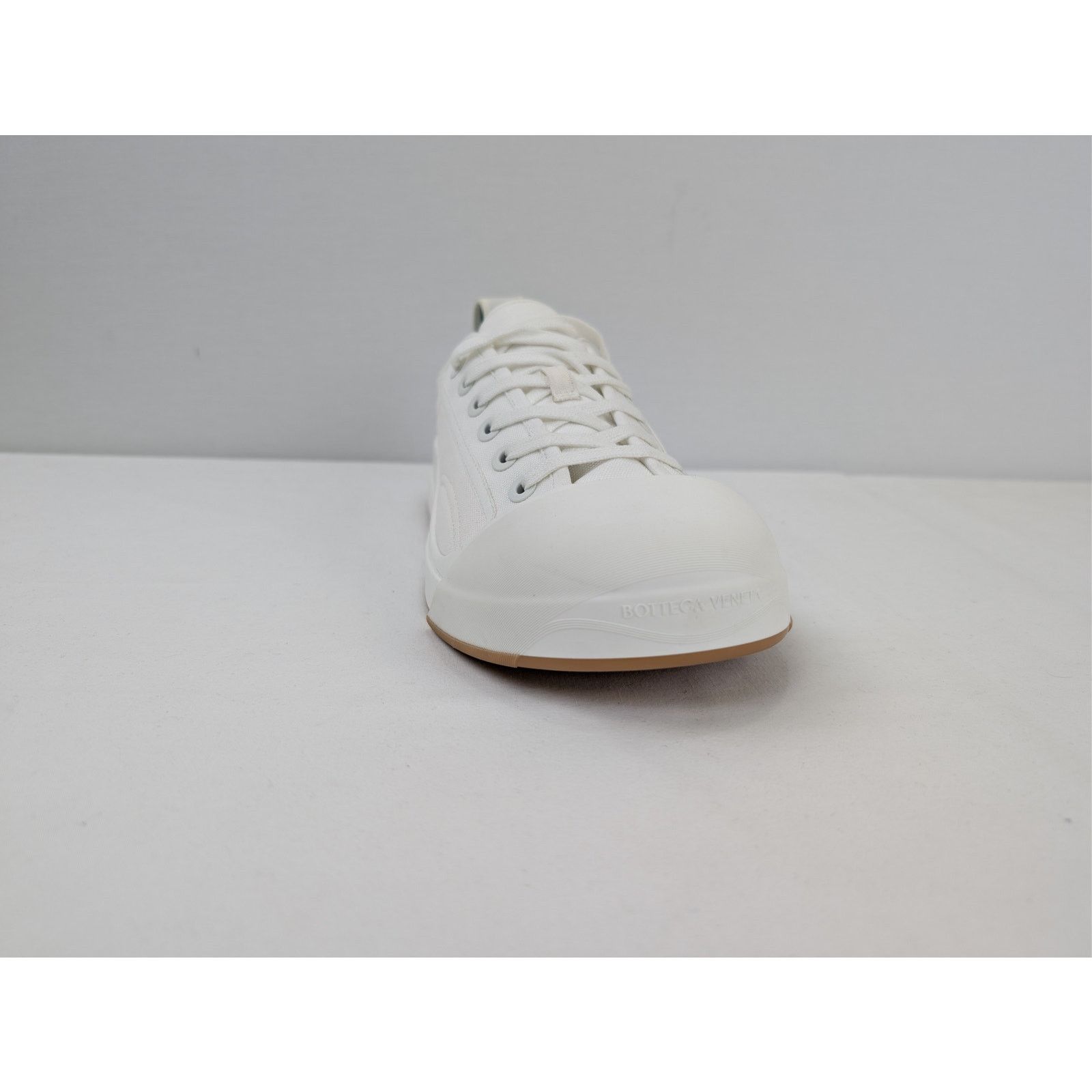 Bottega Veneta o1rshd1 Canvas Vulcan Low top Sneaker in Optic White Size US 12 / EU 45 - 2 Thumbnail