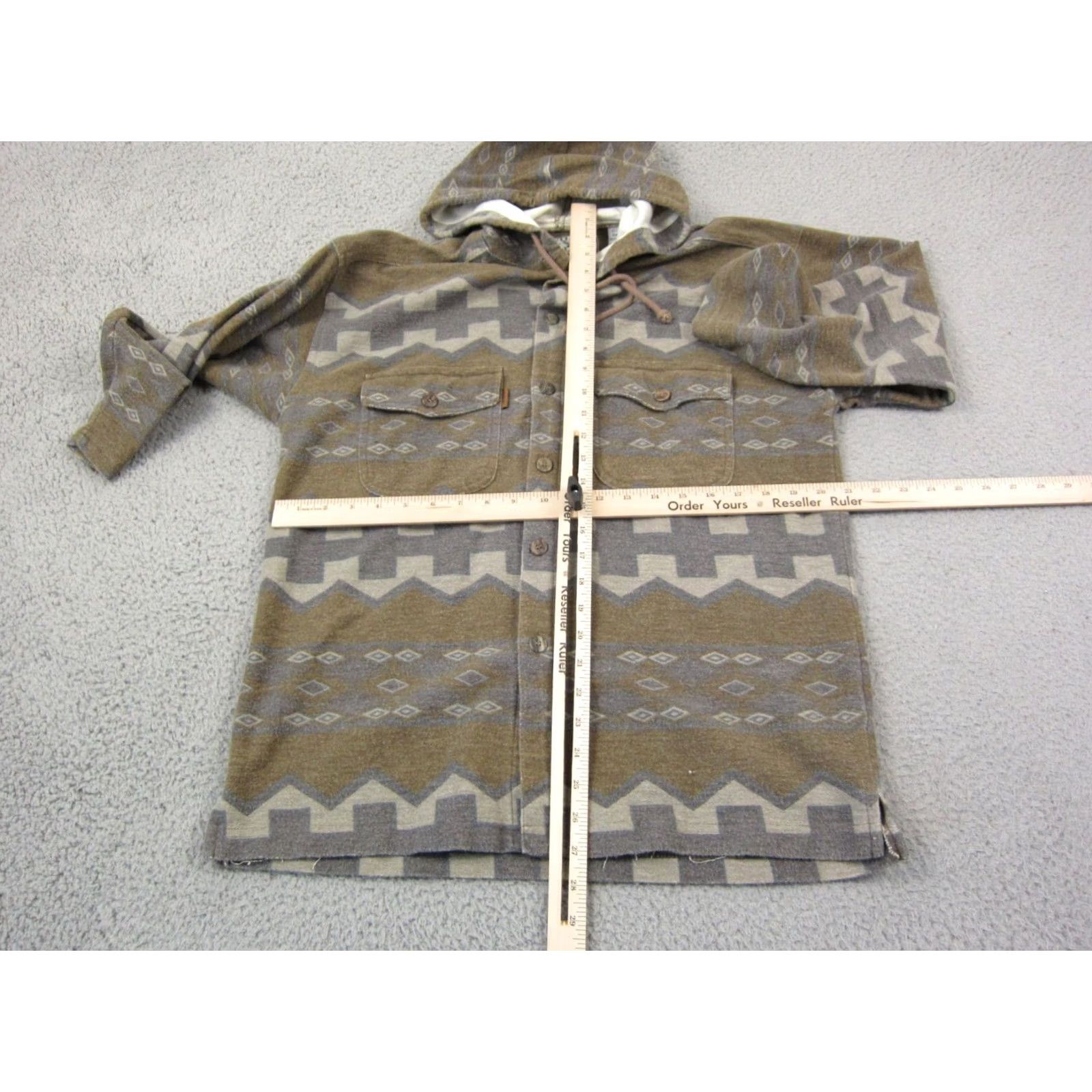 Vintage VINTAGE Bugle Boy Hoodie Teens XL Green 90s 80s Cardigan Logo Lightweight Flannel Shirt Mens Womens Boys Girls Size US XL / EU 56 / 4 - 6 Thumbnail