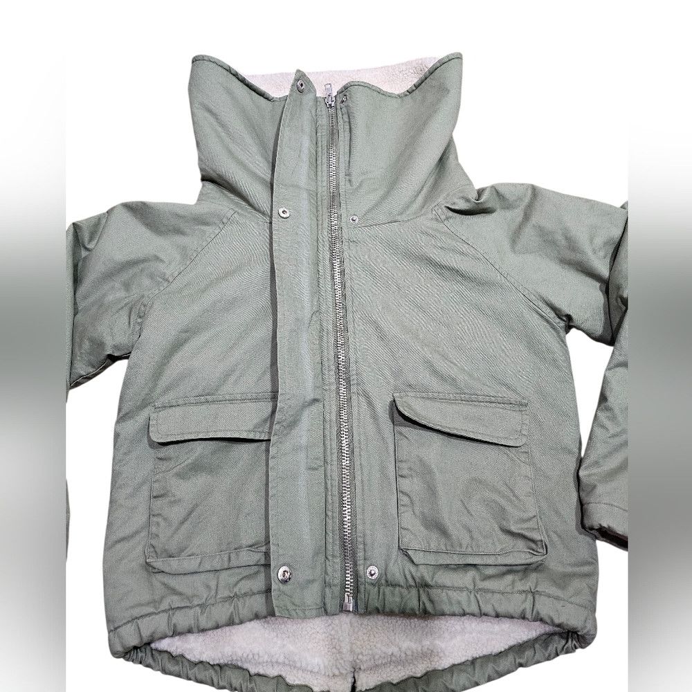 Other UNIF Mia Green Crop Sherpa Parker Jacket Small Size S / US 4 / IT 40 - 4 Thumbnail