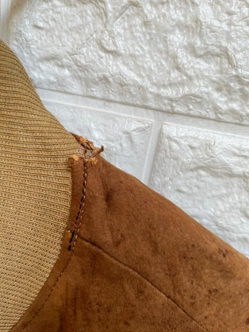 Vintage Vintage 50s Oakbrook Crown Zipper Leather Jacket Size US L / EU 52-54 / 3 - 11 Thumbnail