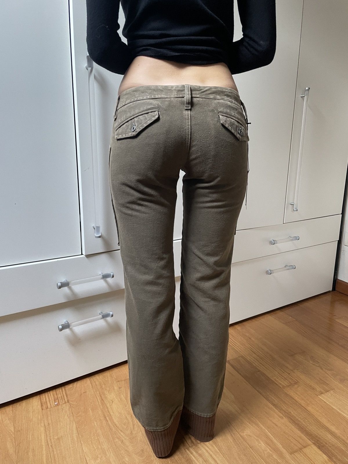 Diesel Diesel pants y2k low waist olive green Size 28" / US 6 / IT 42 - 3 Thumbnail