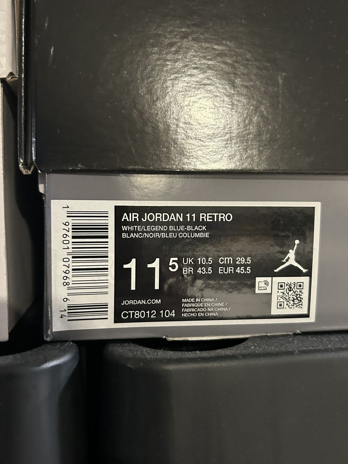 Jordan Brand Air Jordan 11 Retro ‘Legend Blue’ (2024) Size US 11.5 / EU 44-45 - 13 Thumbnail
