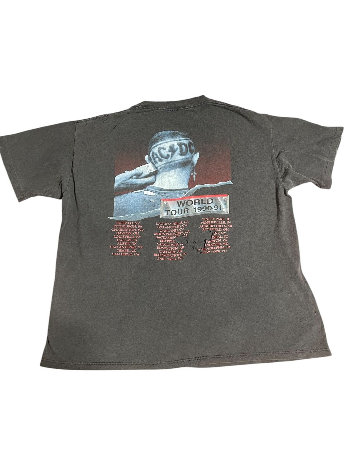 Vintage Super thrashed AC DC Size US XL / EU 56 / 4 - 2 Thumbnail