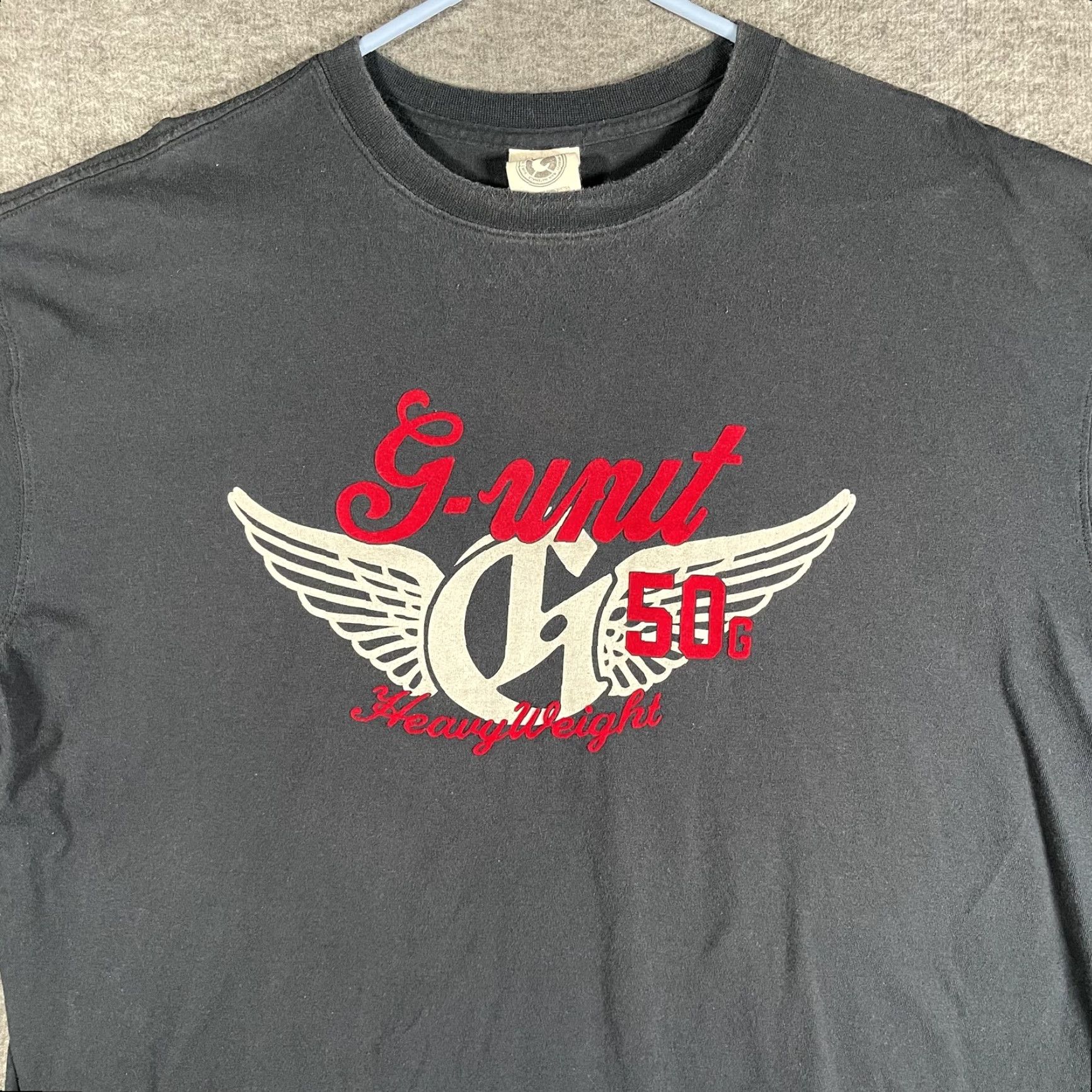 Logo 7 G-Unit Shirt Mens 2XL Black Heavyweight Wings Logo Hip Hop Tee Size US XXL / EU 58 / 5 - 2 Thumbnail