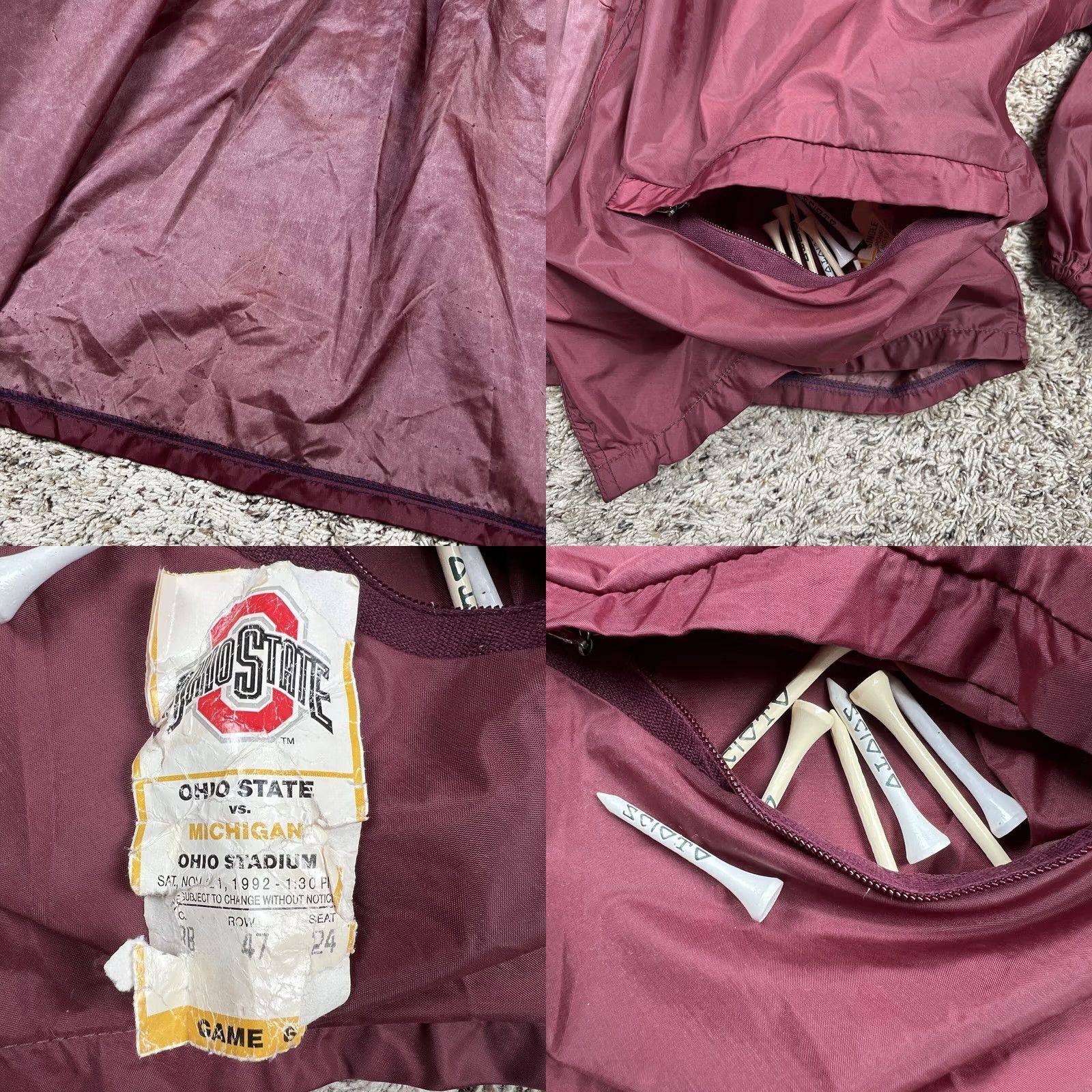 Vintage VINTAGE WestWind Windbreaker Jacket XL Burgundy Hooded Pockets Mens 90s Lightweight Zip Size US XL / EU 56 / 4 - 9 Thumbnail