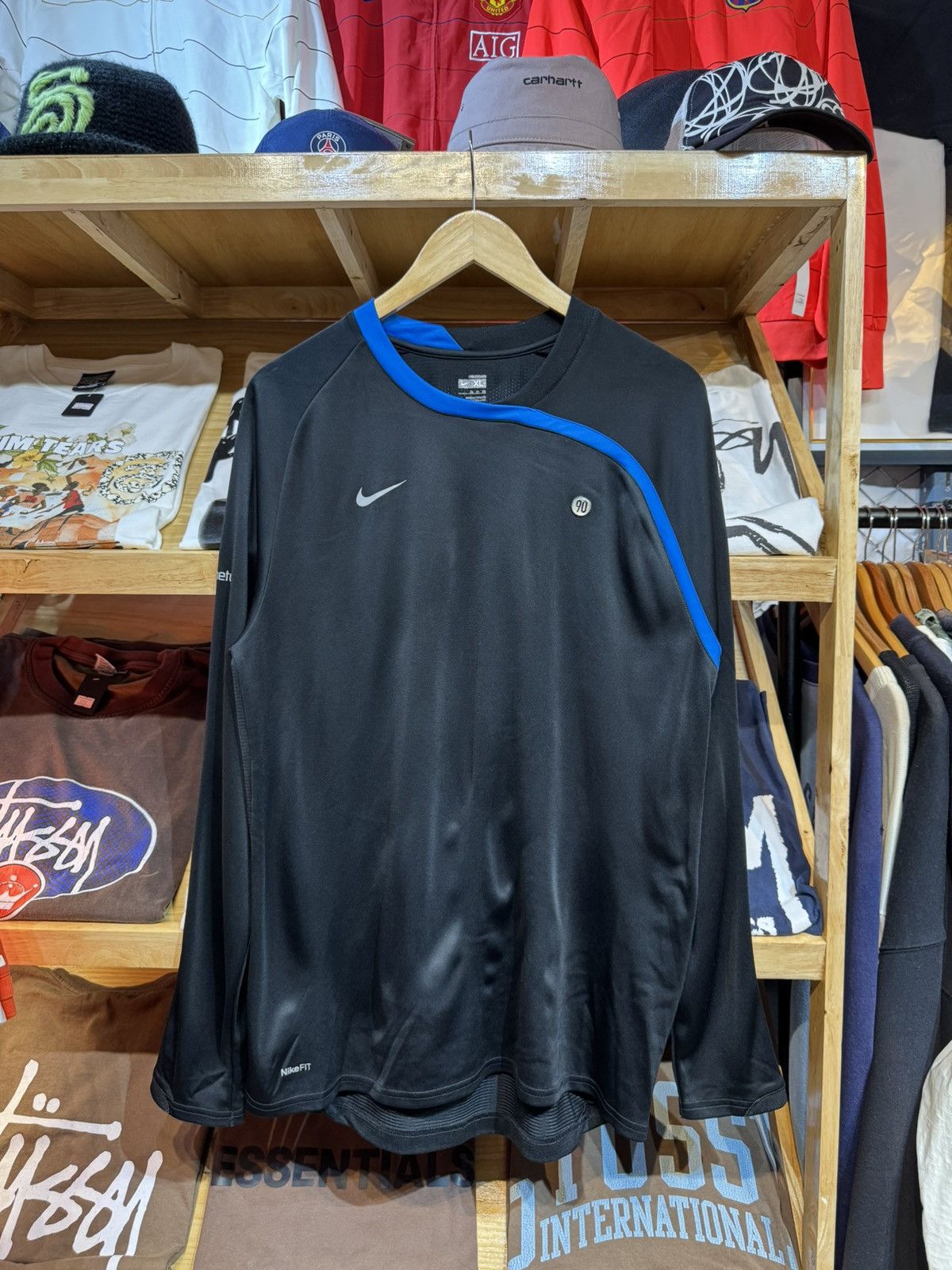 Nike Vintage Nike Total 90 00's Training LS Jersey Size US XL / EU 56 / 4 - 1 Thumbnail