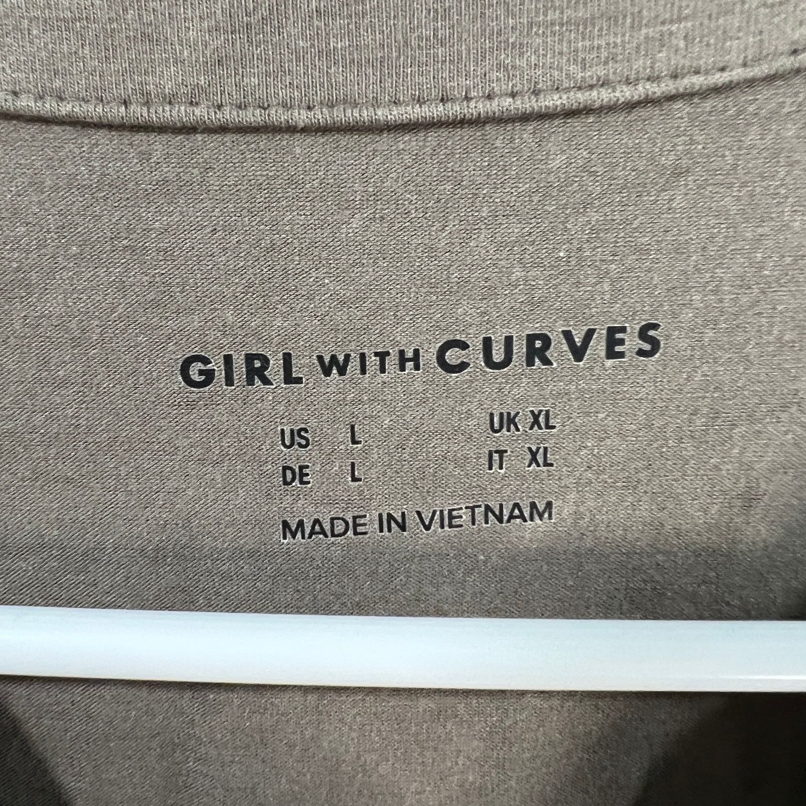 Other Girl With Curves Shirt Ladies Jersey Knit Henley Size L / US 10 / IT 46 - 3 Thumbnail