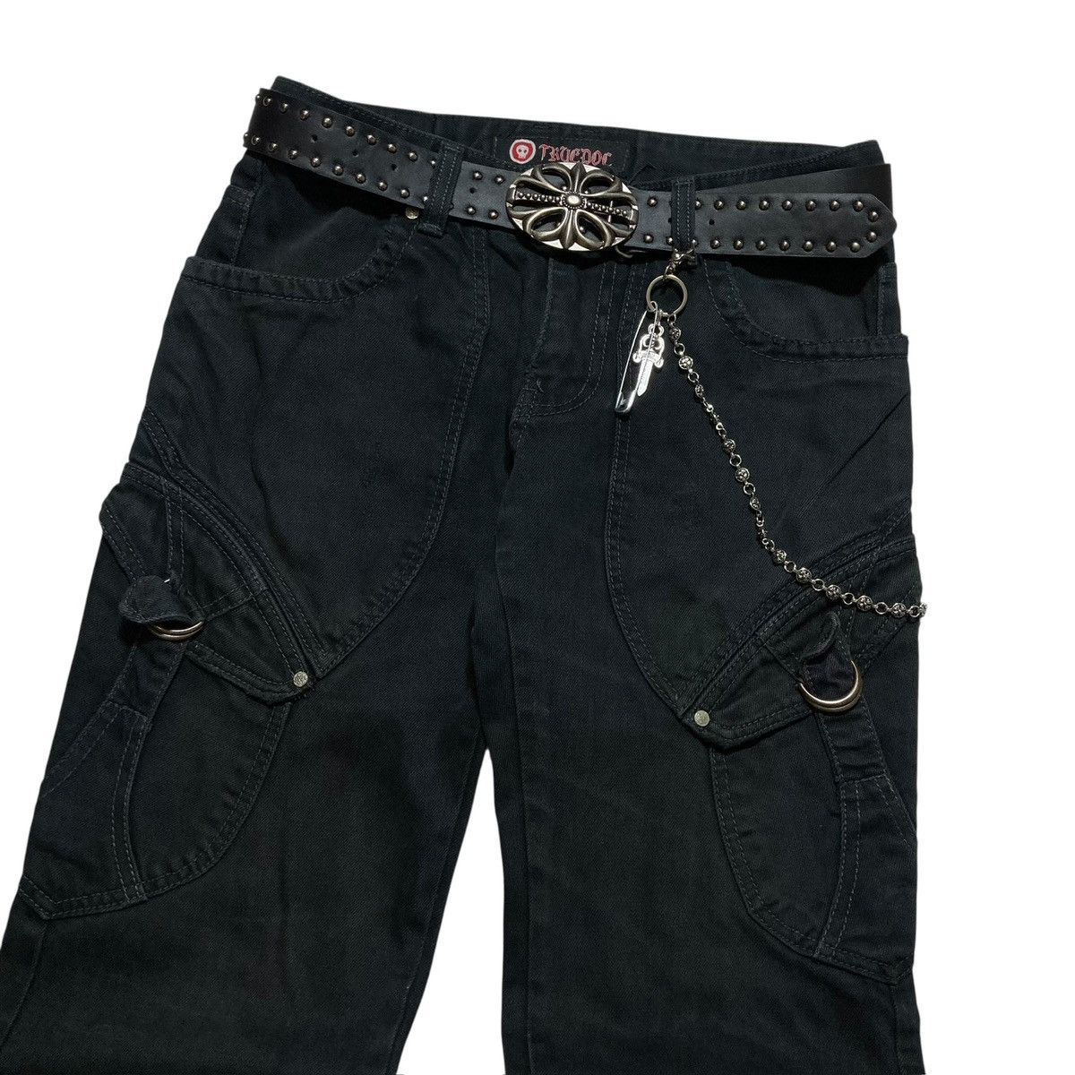 Le Grande Bleu (L.G.B.) TRUEDOC - Cargo Pants Bondage Black Wash Vkei Style Japanese Size US 30 / EU 46 - 2 Thumbnail