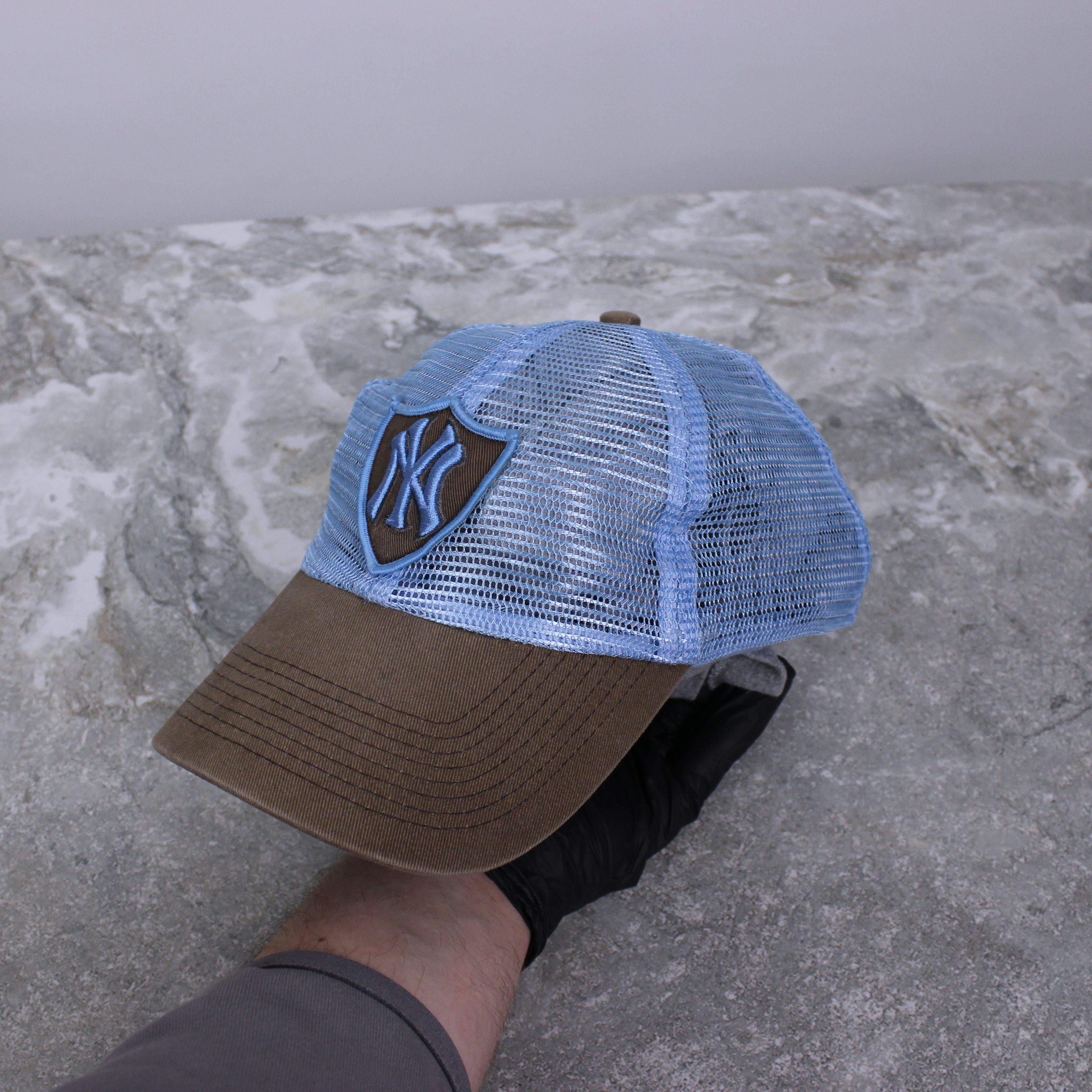 New York Yankees New York Yankees Vintage Y2K Avant Garde Blue&Brown Cap Size ONE SIZE - 3 Thumbnail
