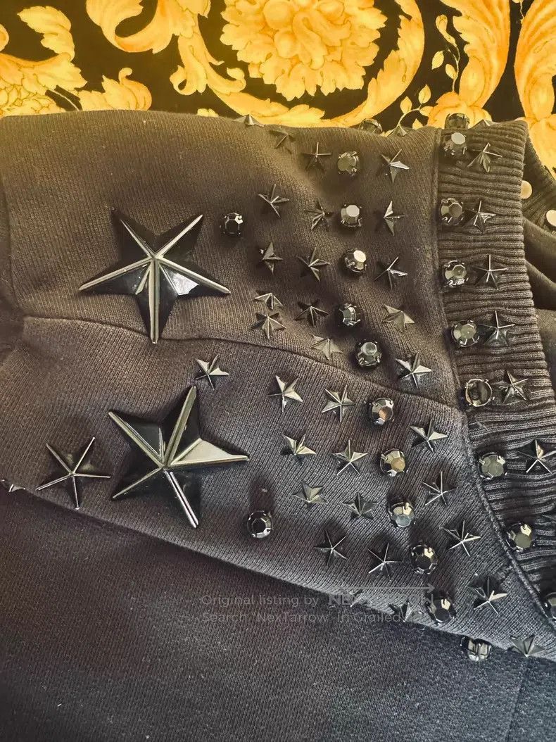 Givenchy Givenchy Black heavy star patterned sweatshirt Size US S / EU 44-46 / 1 - 6 Thumbnail