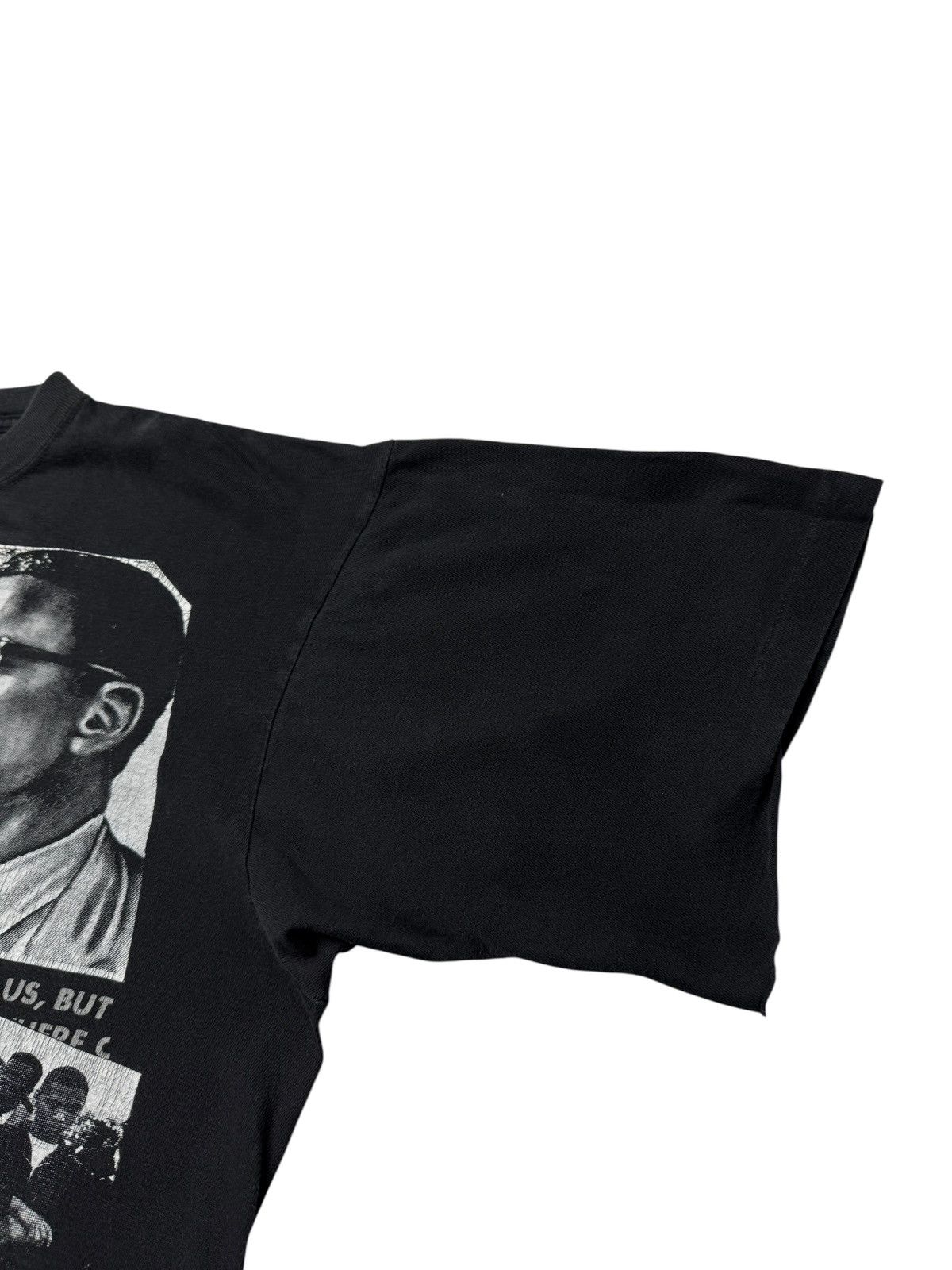 Vintage Vintage 1990’s Malcolm X Rap Tee Shirt Size US XL / EU 56 / 4 - 3 Thumbnail